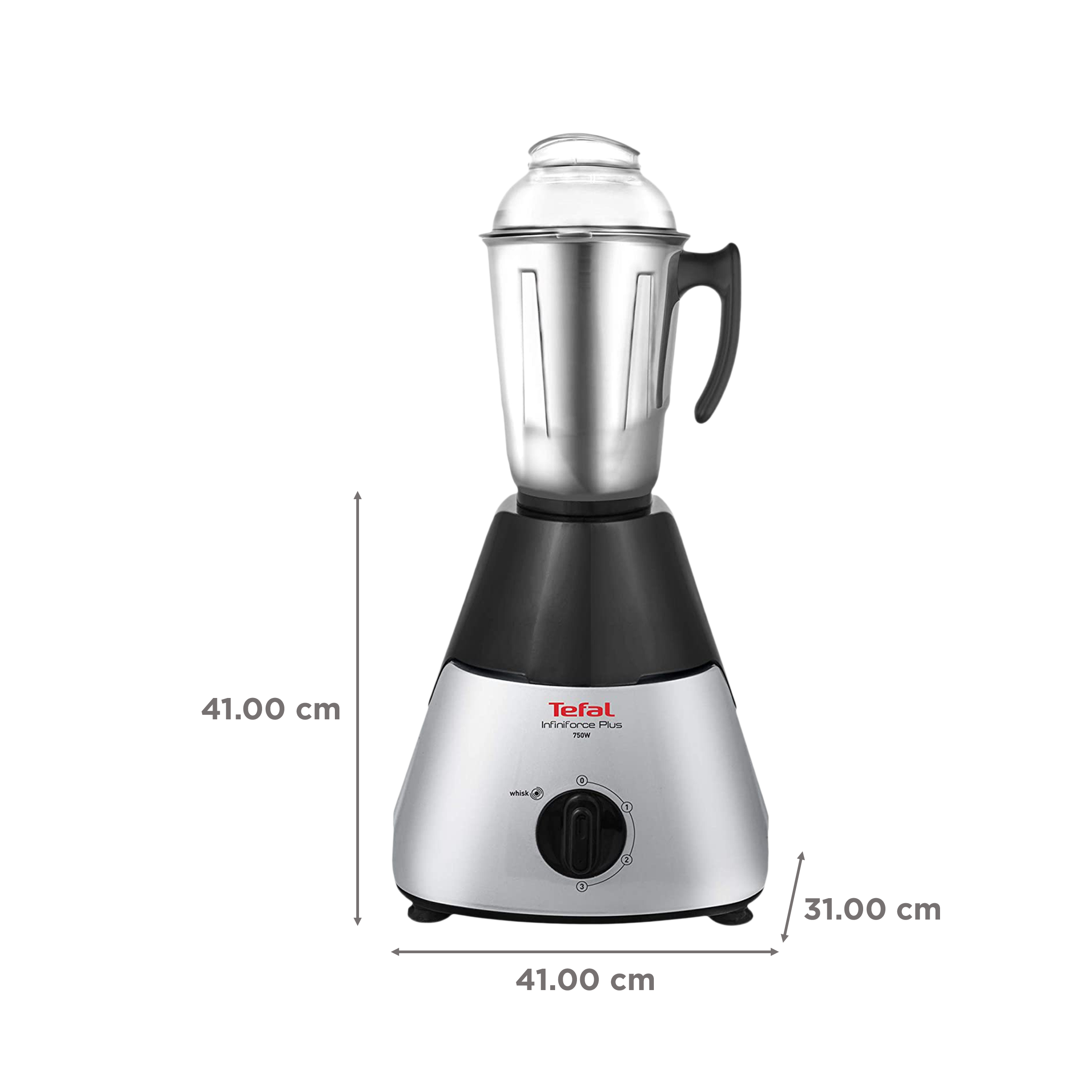 Tefal Infiniforce Plus 750 Watt 4 Jars Mixer Grinder (20000 RPM, Dual Cooling Technology, Black/Silver) Tefal Infiniforce Plus 750 Watt 4 Jars Mixer Grinder (20000 RPM, Dual Cooling Technology, Black/Silver)_3