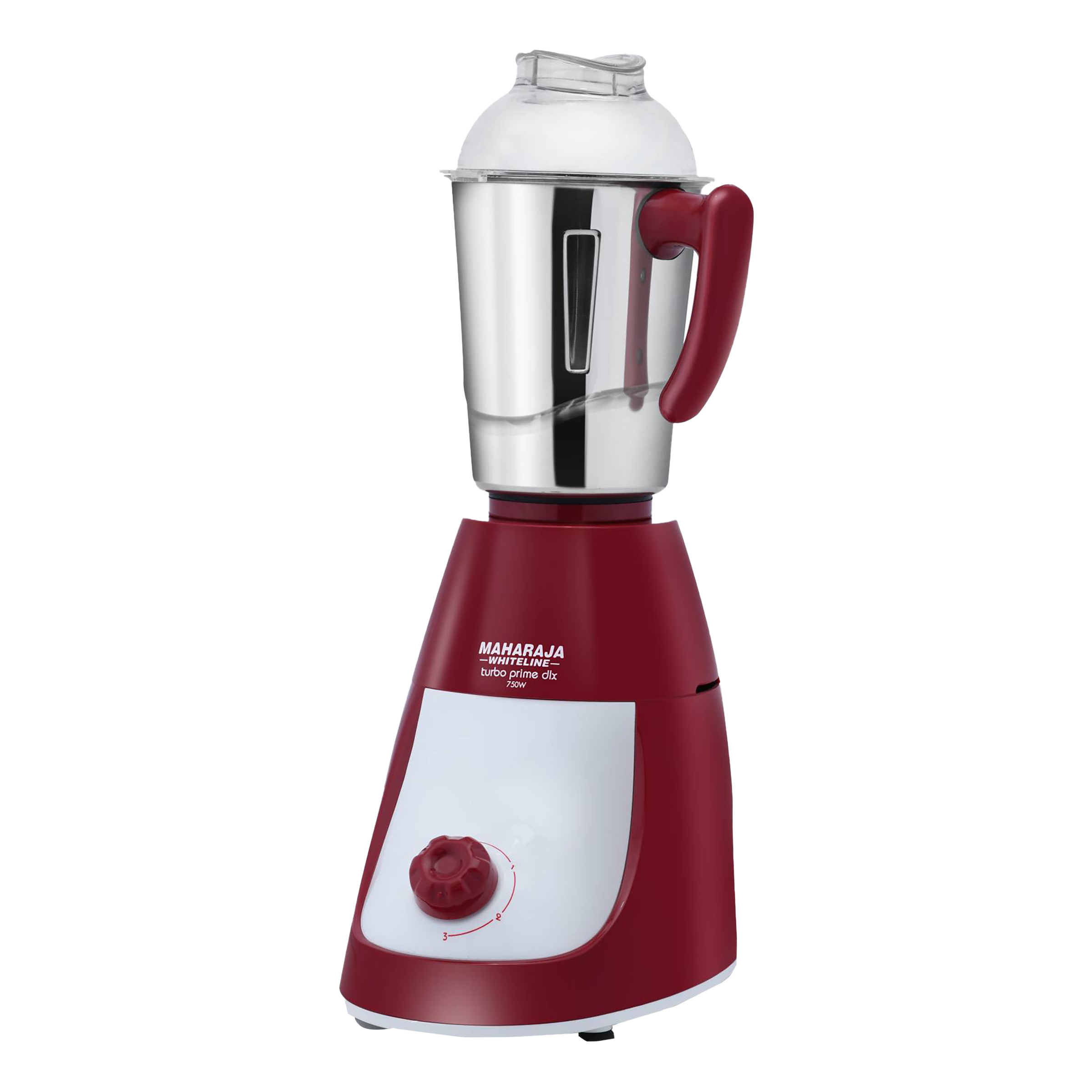 MAHARAJA WHITELINE Turbo Prime Dlx MX-231 750 Watt 3 Jars Mixer Grinder (20000 RPM, 5-in-1 Blades, Red/White)_14