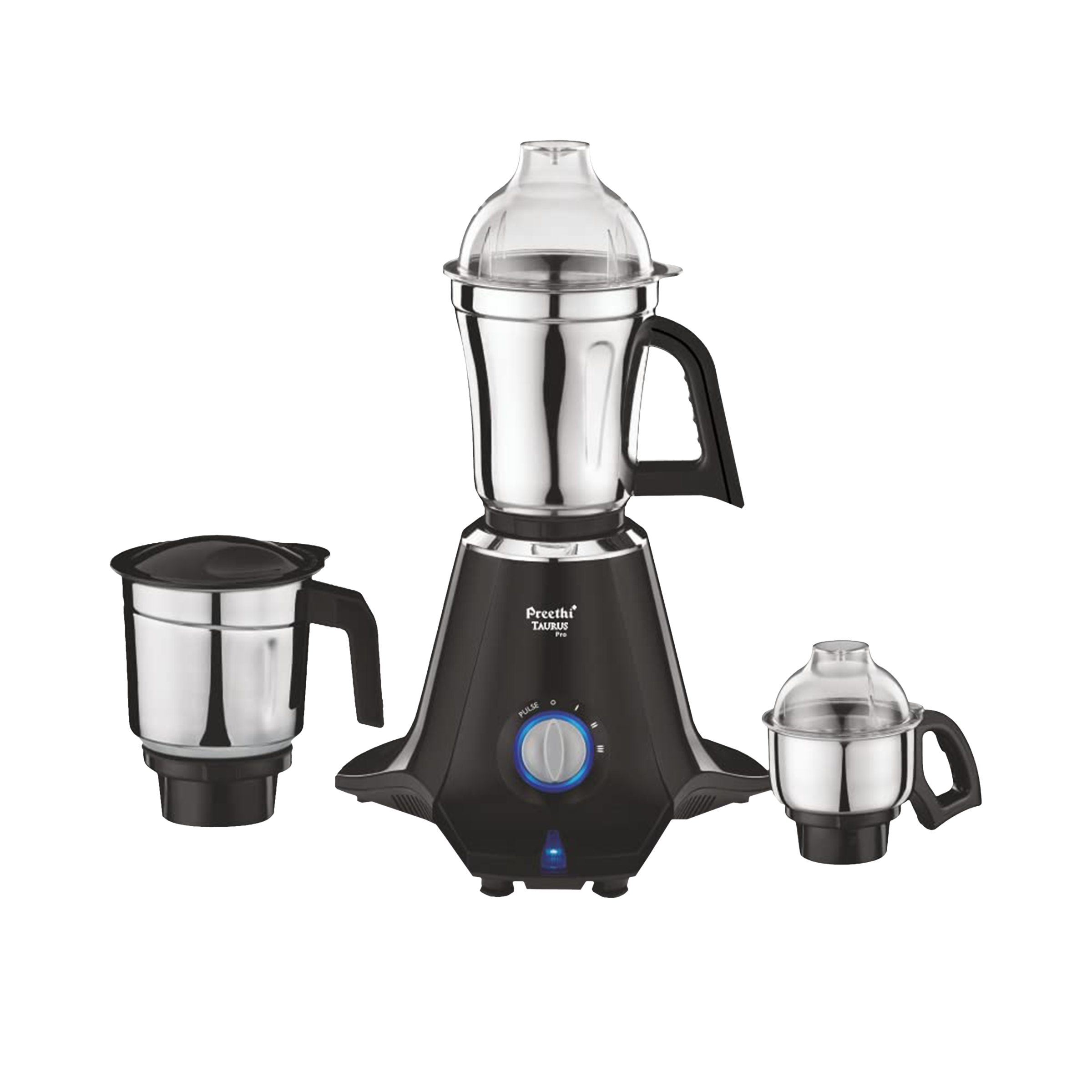 Preethi Taurus Pro 1000 Watt 3 Jars Mixer Grinder (19000 RPM, 3D Cooling System, Black/Blue) Preethi Taurus Pro 1000 Watt 3 Jars Mixer Grinder (19000 RPM, 3D Cooling System, Black/Blue)_1