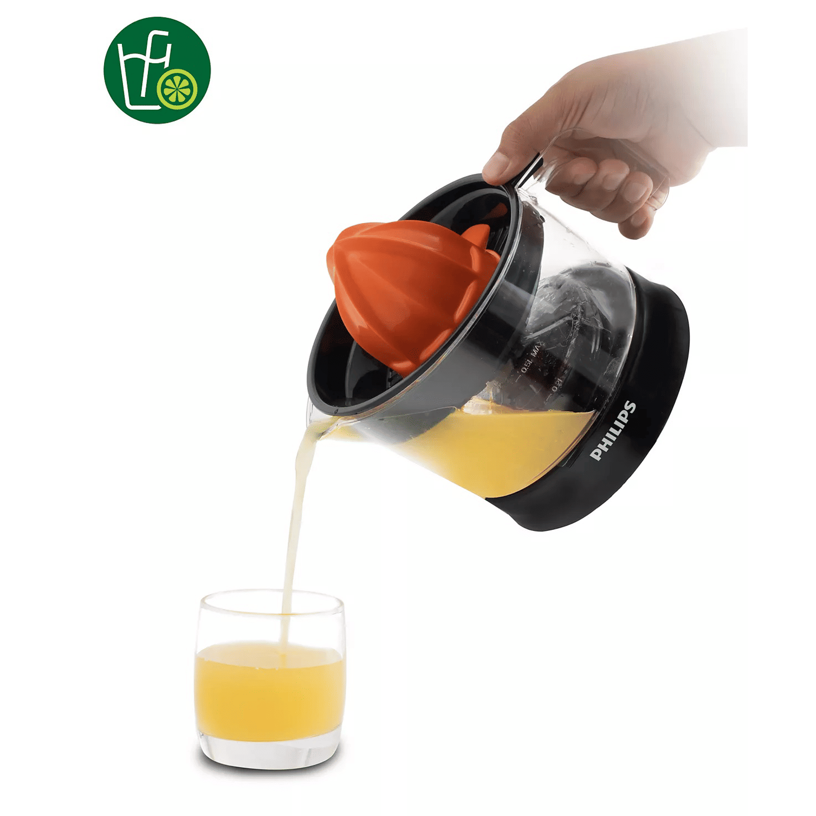 PHILIPS Daily Collection 25 Watt 1 Jar Citrus Press Juicer (2 Way Rotation, Black/Orange) PHILIPS Daily Collection 25 Watt 1 Jar Citrus Press Juicer (2 Way Rotation, Black/Orange)_10