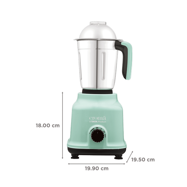Buy Croma 500 Watt 3 Jars Mixer Grinder (19000 RPM, Shock Proof Body ...