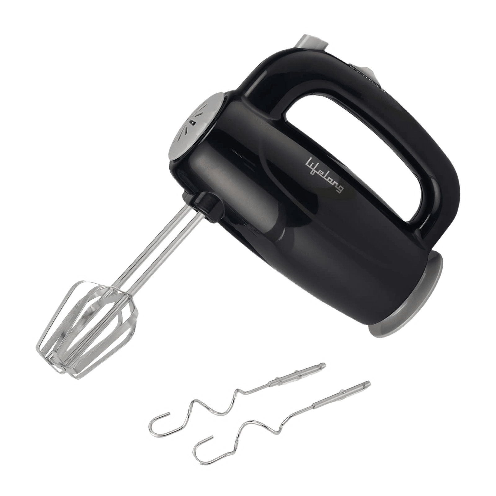 Lifelong Regalia 150 Watt 5 Speed Hand Mixer with 4 Attachments (Overheating Protection, Black)_1