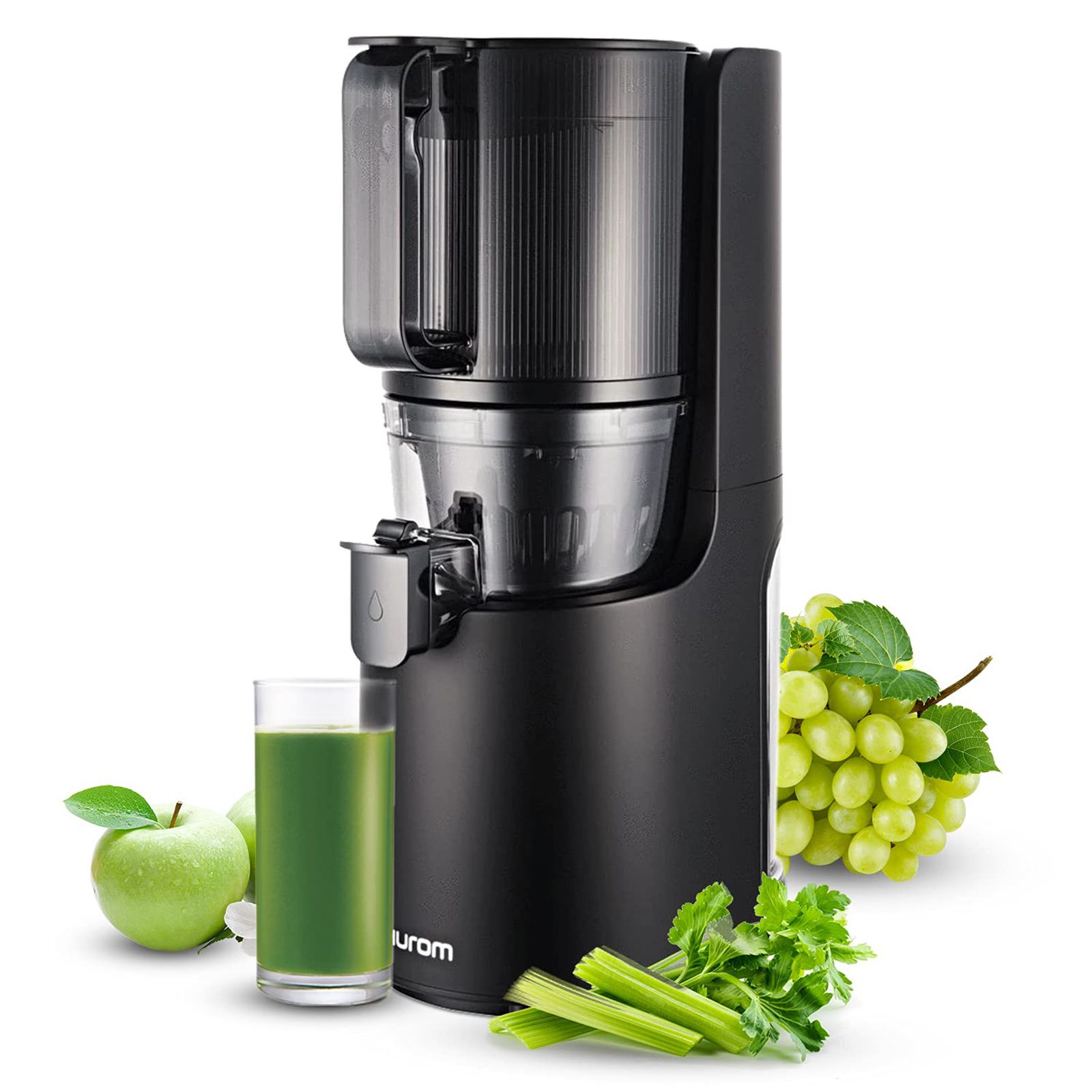 Hurom Premium Series 200 Watt Cold Press Juicer (50 RPM, Self-Feeding Hopper, Matte Black) Hurom Premium Series 200 Watt Cold Press Juicer (50 RPM, Self-Feeding Hopper, Matte Black)_8