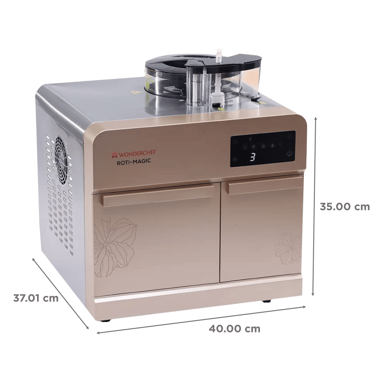 WONDERCHEF Roti-Magic 1900 Watts Roti Maker (15 Rotis within 13 Minutes, 63154563, Rose Pink) WONDERCHEF Roti-Magic 1900 Watts Roti Maker (15 Rotis within 13 Minutes, 63154563, Rose Pink)_3
