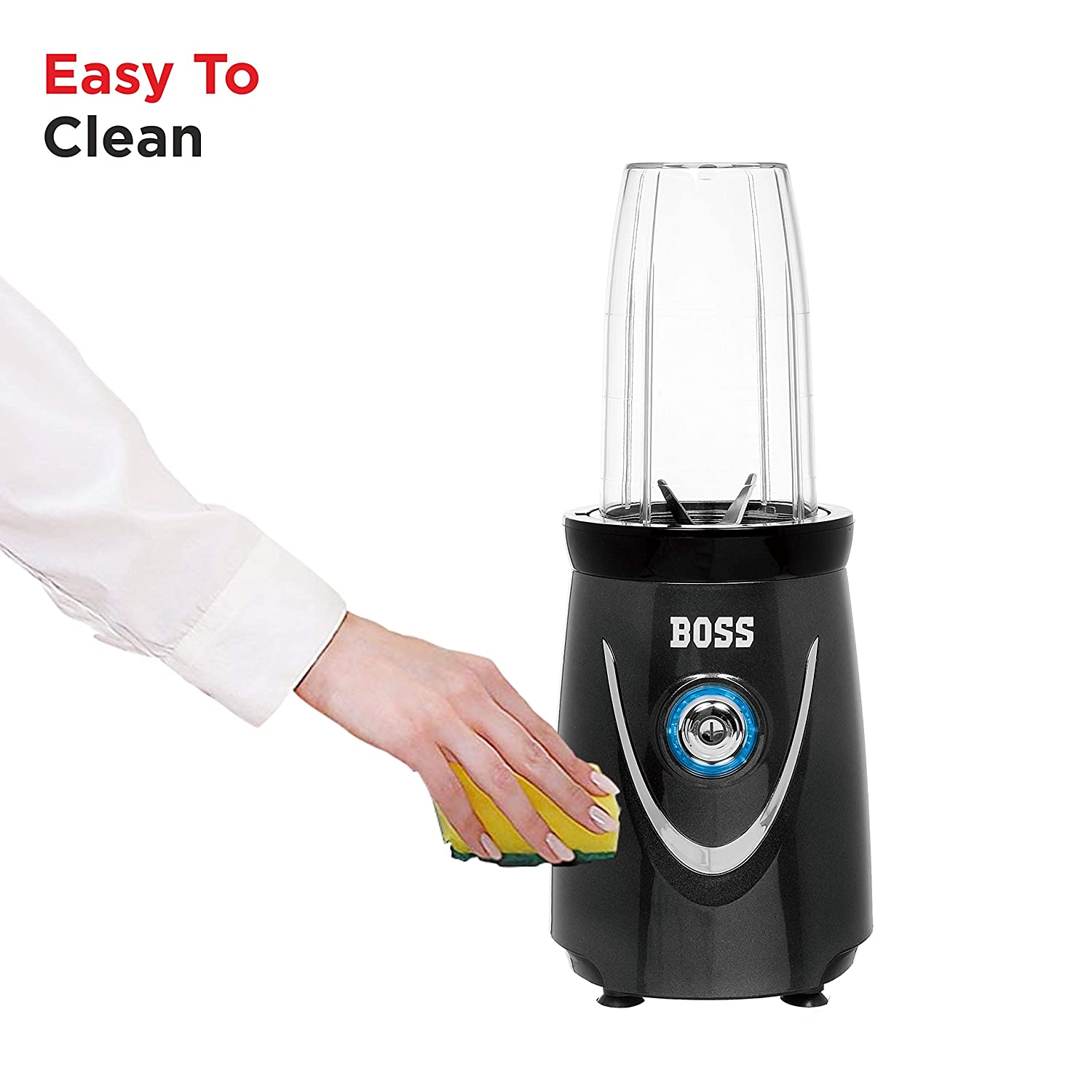 BOSS Nutri Plus 400 Watt 3 Jars Blender (LED Indicator, Dark Grey)_8