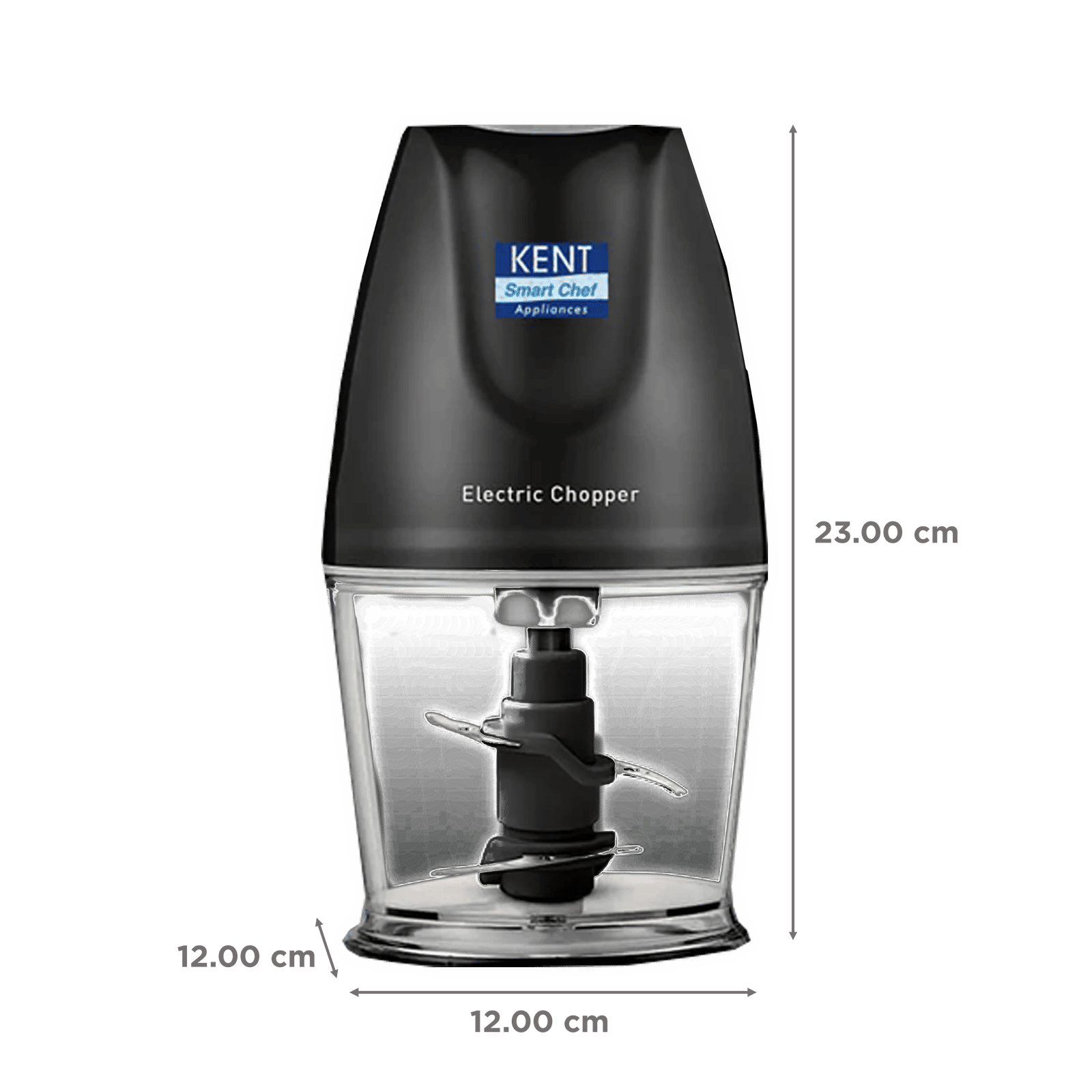 KENT 250 Watt Vegetable Chopper with 2 Blades (Black)_3