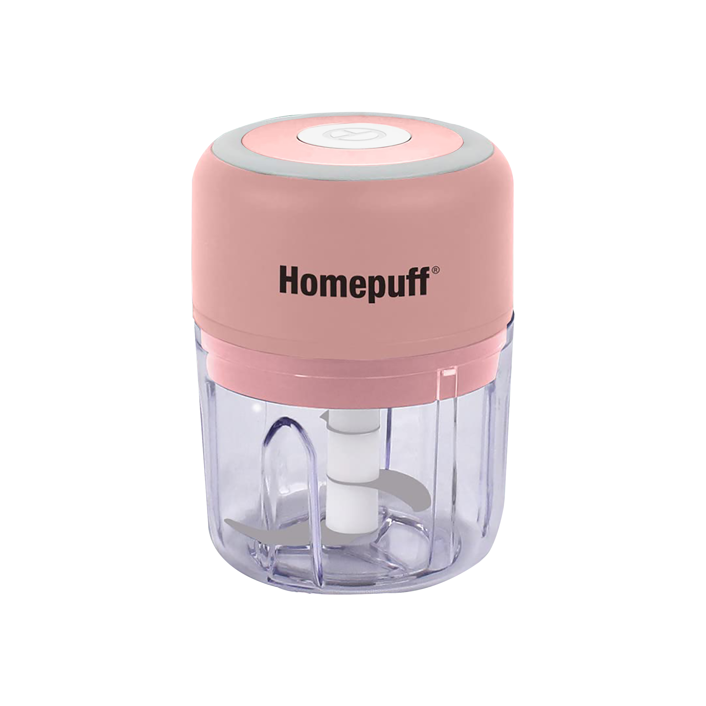 HomePuff 30 Watt Electric Vegetable Chopper with 3 Blades (Pink) HomePuff 30 Watt Electric Vegetable Chopper with 3 Blades (Pink)_1