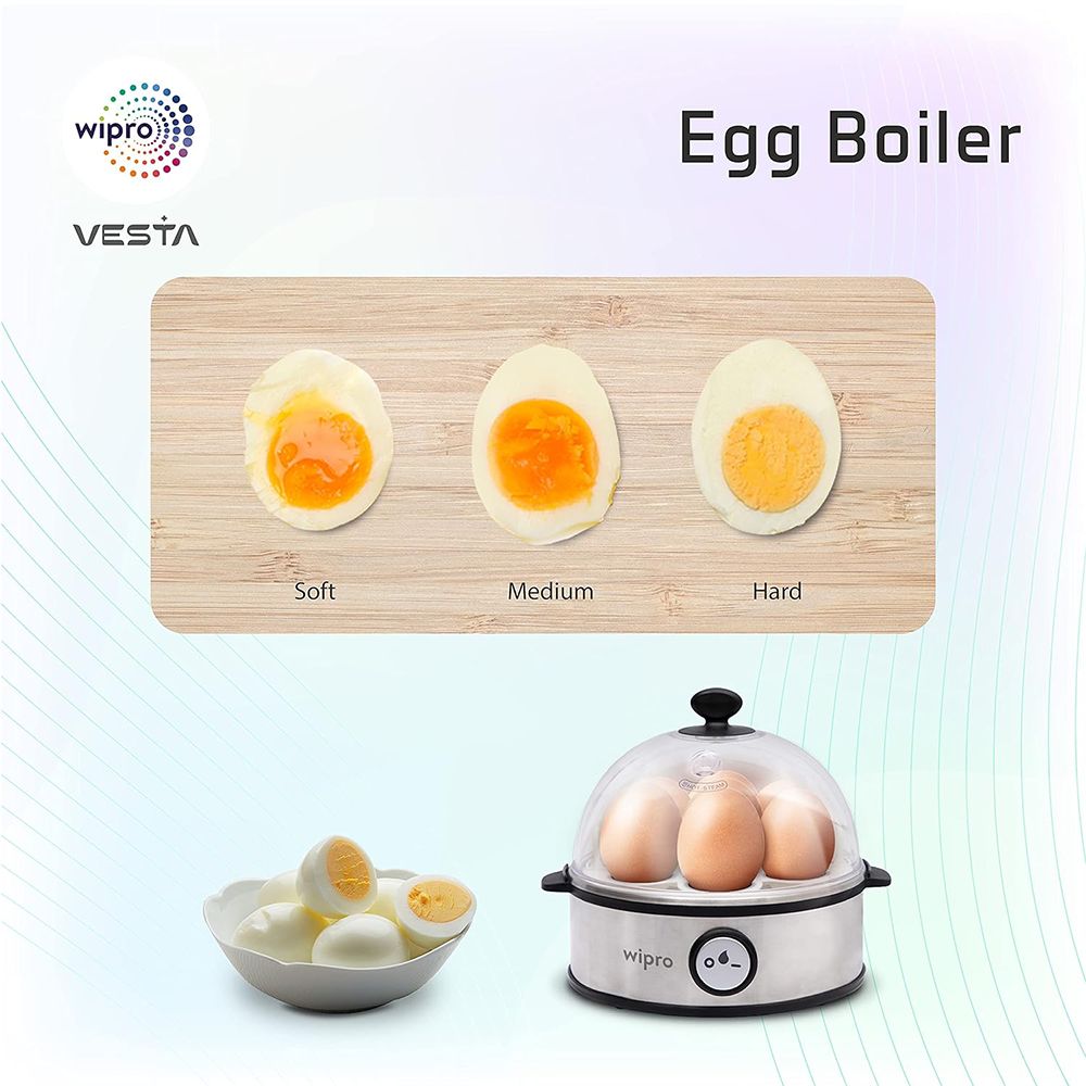 wipro Vesta 7 Egg Electric Egg Boiler with 3 Boil Modes (White)_8