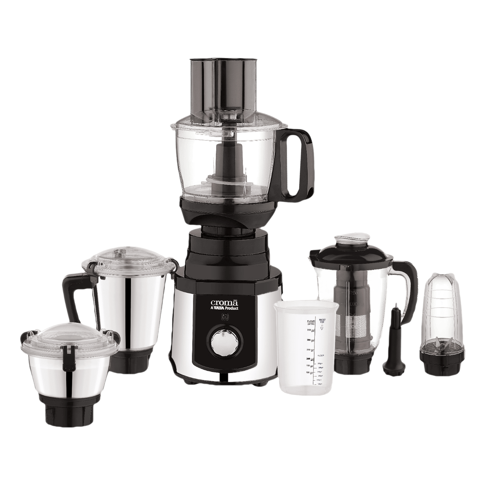 Croma 1000 Watt 5 Jars Mixer Grinder (20000 RPM, Inbuilt Overload Protection, Silver and Black) Croma 1000 Watt 5 Jars Mixer Grinder (20000 RPM, Inbuilt Overload Protection, Silver and Black)_1