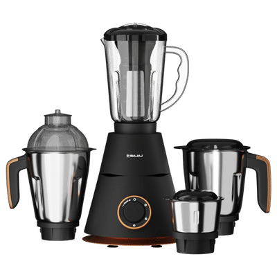 BAJAJ Ninja Virtue 750 Watt 4 Jars Mixer Grinder (20000 RPM, Overload Protection, Black)