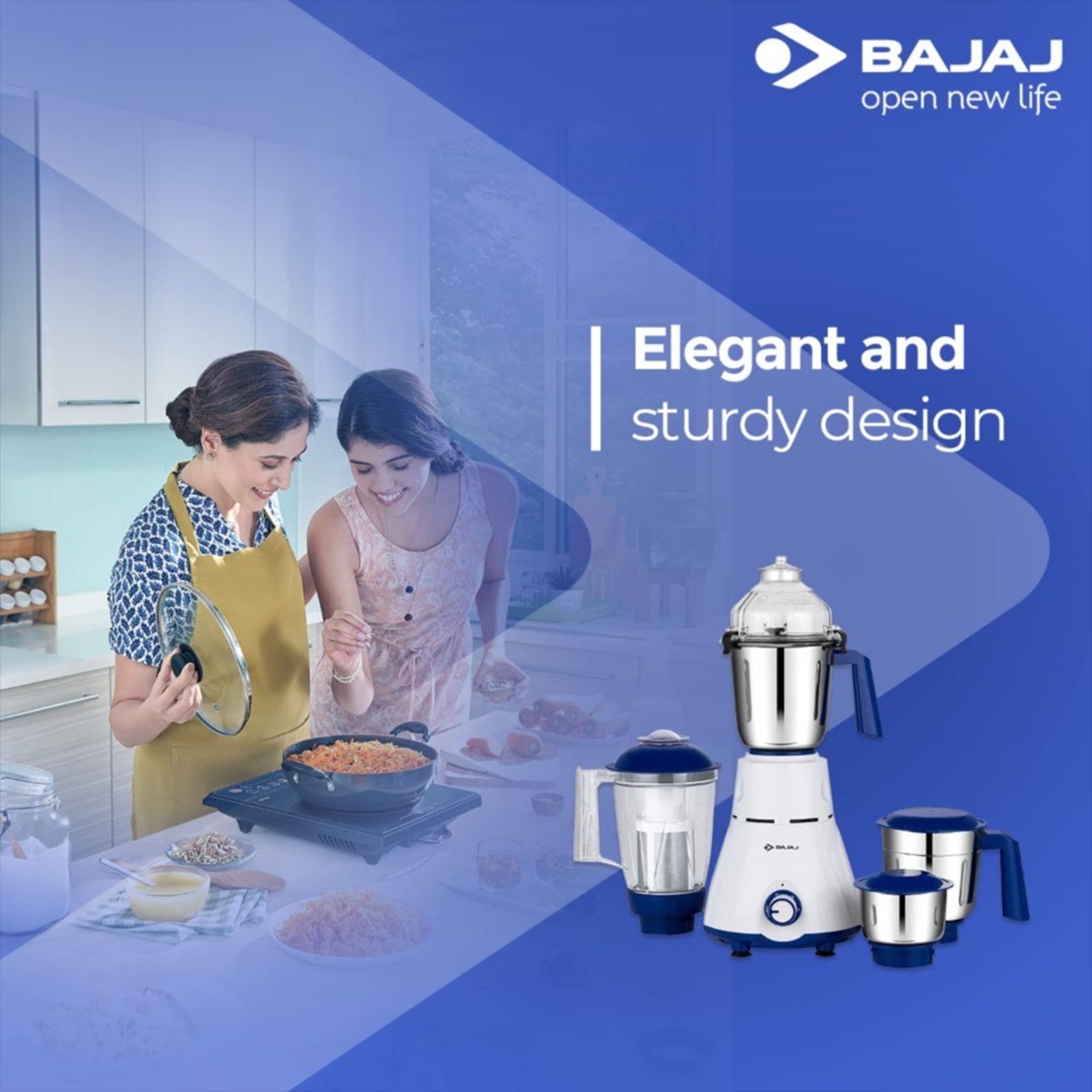 BAJAJ Ninja Virtue 750 Watt 4 Jars Mixer Grinder (20000 RPM, Overload Protection, Black) BAJAJ Ninja Virtue 750 Watt 4 Jars Mixer Grinder (20000 RPM, Overload Protection, Black)_7