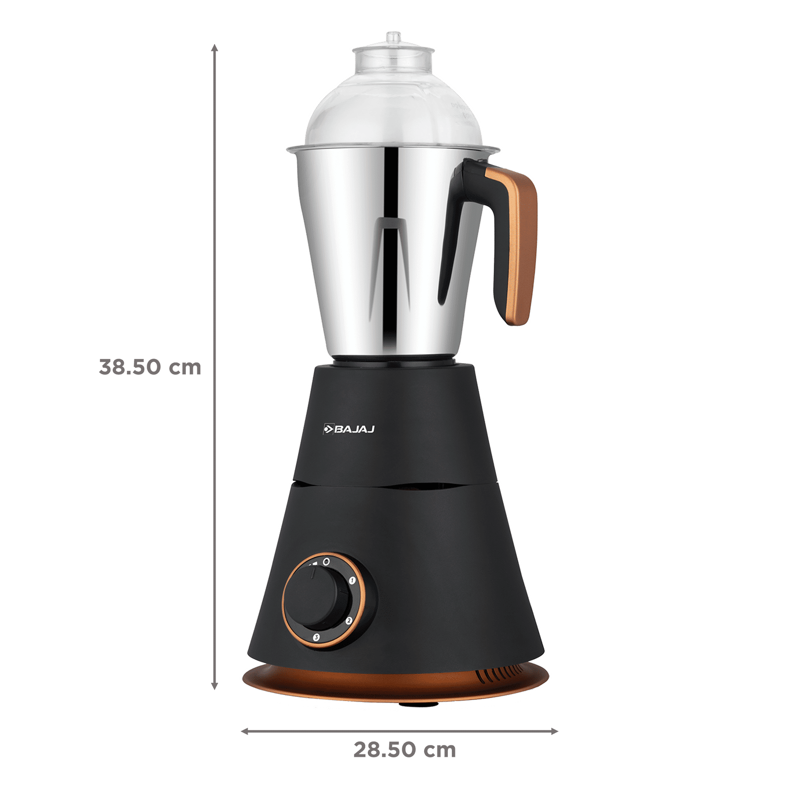 BAJAJ Ninja Virtue 750 Watt 4 Jars Mixer Grinder (20000 RPM, Overload Protection, Black) BAJAJ Ninja Virtue 750 Watt 4 Jars Mixer Grinder (20000 RPM, Overload Protection, Black)_3