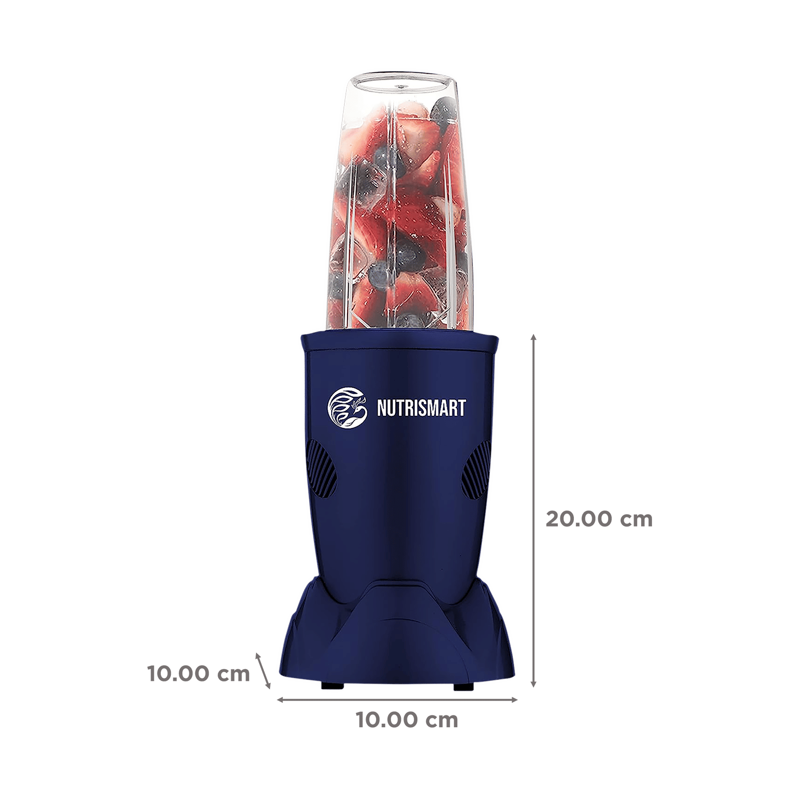 NutriSmart Nutriblend 500 Watt 2 Jars Mixer Grinder (22000 RPM, Overload Protection, Matt Blue) NutriSmart Nutriblend 500 Watt 2 Jars Mixer Grinder (22000 RPM, Overload Protection, Matt Blue)_3