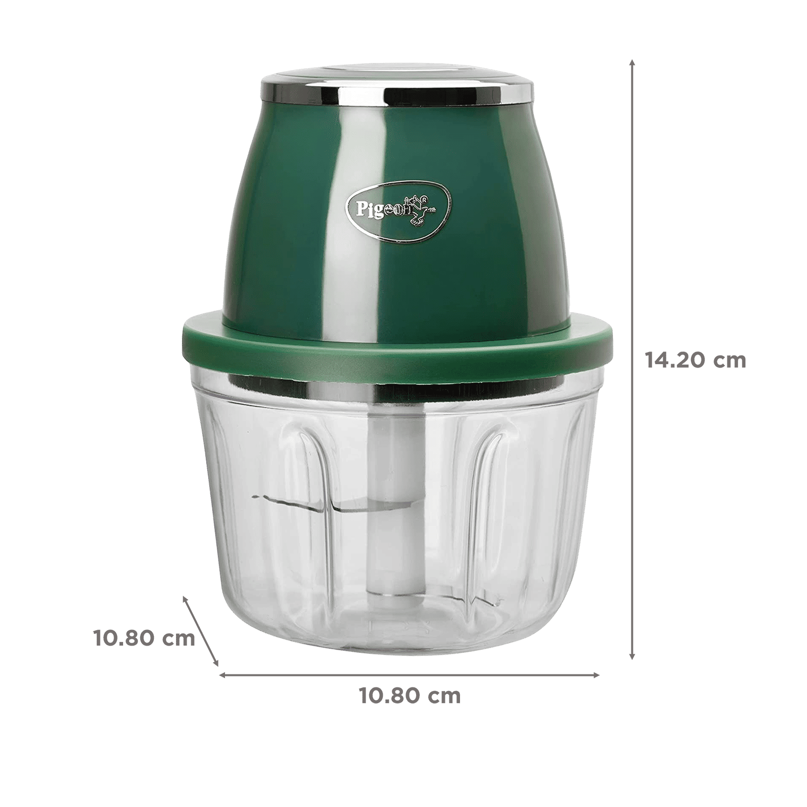 Pigeon Zoom 30 Watt Vegetable and Fruit Chopper with 3 Blades (Green) Pigeon Zoom 30 Watt Vegetable and Fruit Chopper with 3 Blades (Green)_3