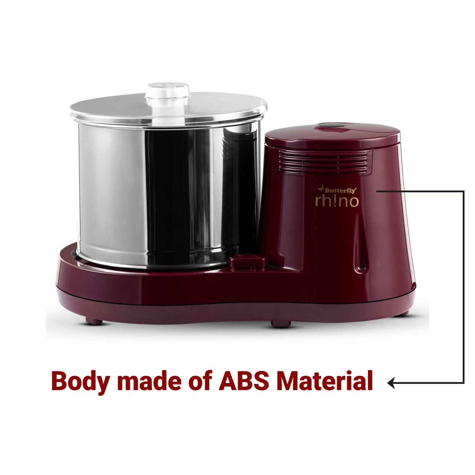 Butterfly Rhino 2 Litres 2 Stones Wet Grinder (Motor Overload Protector, Cherry Red) Butterfly Rhino 2 Litres 2 Stones Wet Grinder (Motor Overload Protector, Cherry Red)_9