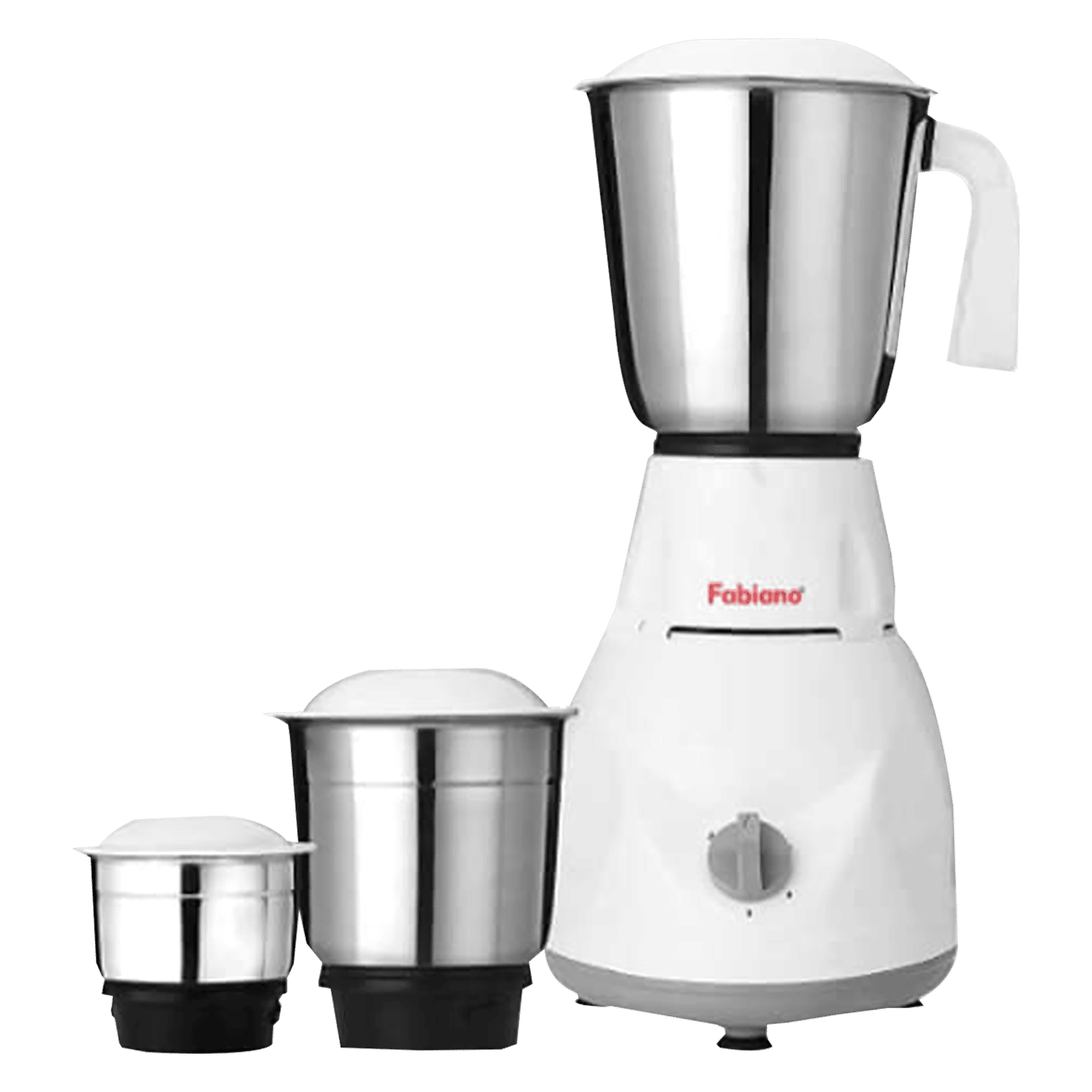 Fabiano Tulip 500 Watt 3 Jars Mixer Grinder (3 Speed Settings, White and Grey)_1