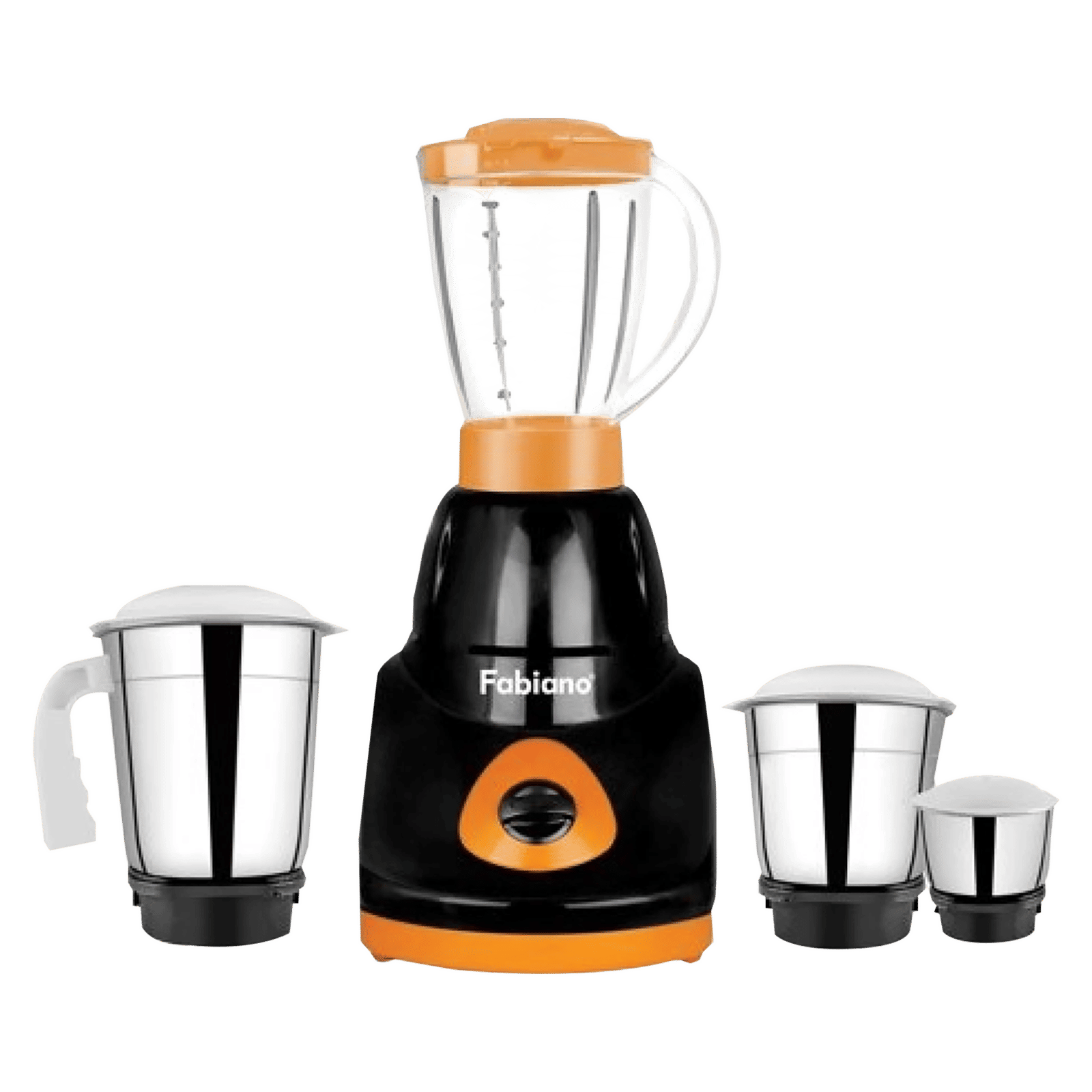 Fabiano FAB-MG-SMART 750 Watt 4 Jars Mixer Grinder (Locking System, Black and Orange) Fabiano FAB-MG-SMART 750 Watt 4 Jars Mixer Grinder (Locking System, Black and Orange)_1