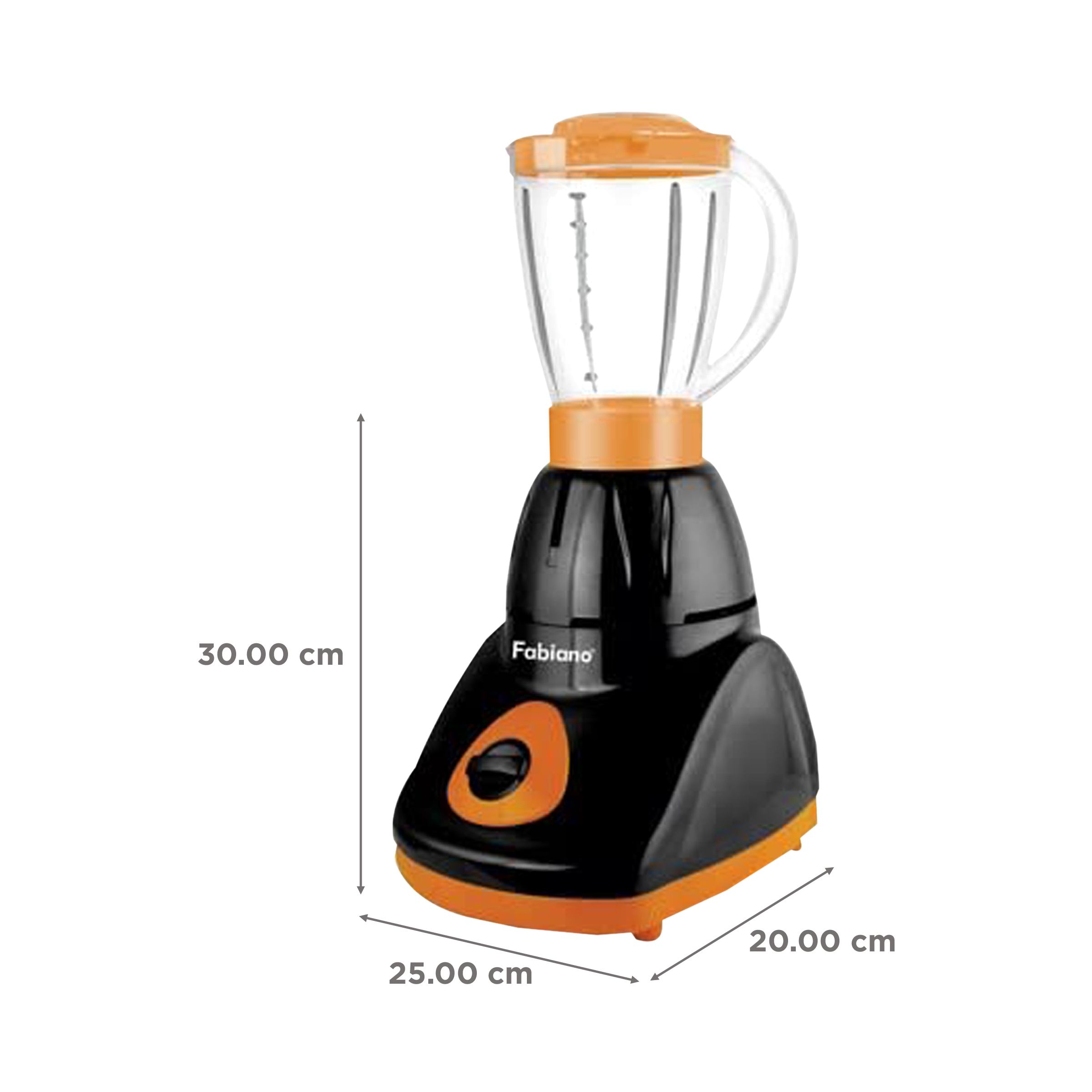 Fabiano FAB-MG-SMART 750 Watt 4 Jars Mixer Grinder (Locking System, Black and Orange) Fabiano FAB-MG-SMART 750 Watt 4 Jars Mixer Grinder (Locking System, Black and Orange)_3
