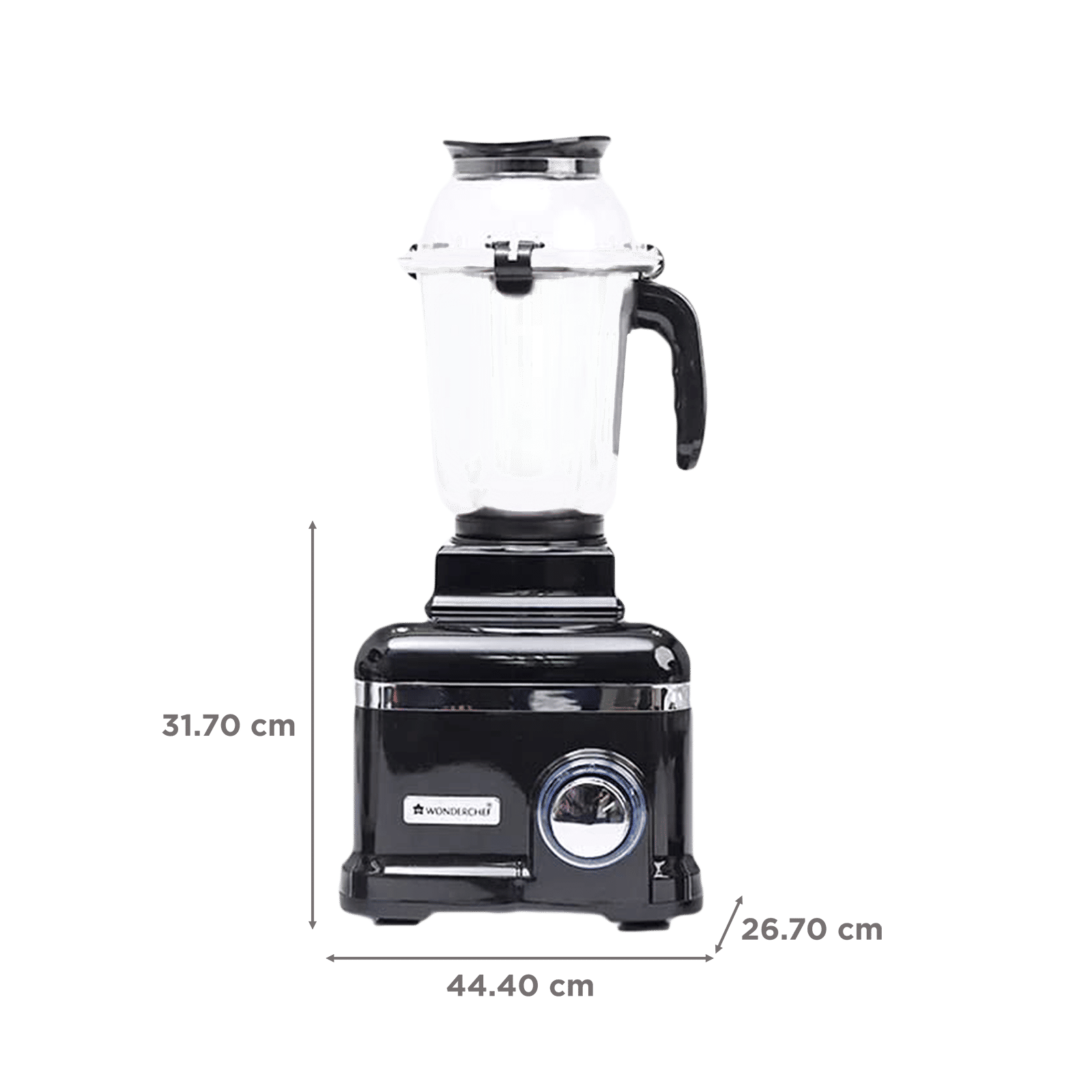 WONDERCHEF Sumo Black DLX 1000 Watt 4 Jars Mixer Grinder (Advanced Air Ventilation System, Black) WONDERCHEF Sumo Black DLX 1000 Watt 4 Jars Mixer Grinder (Advanced Air Ventilation System, Black)_2