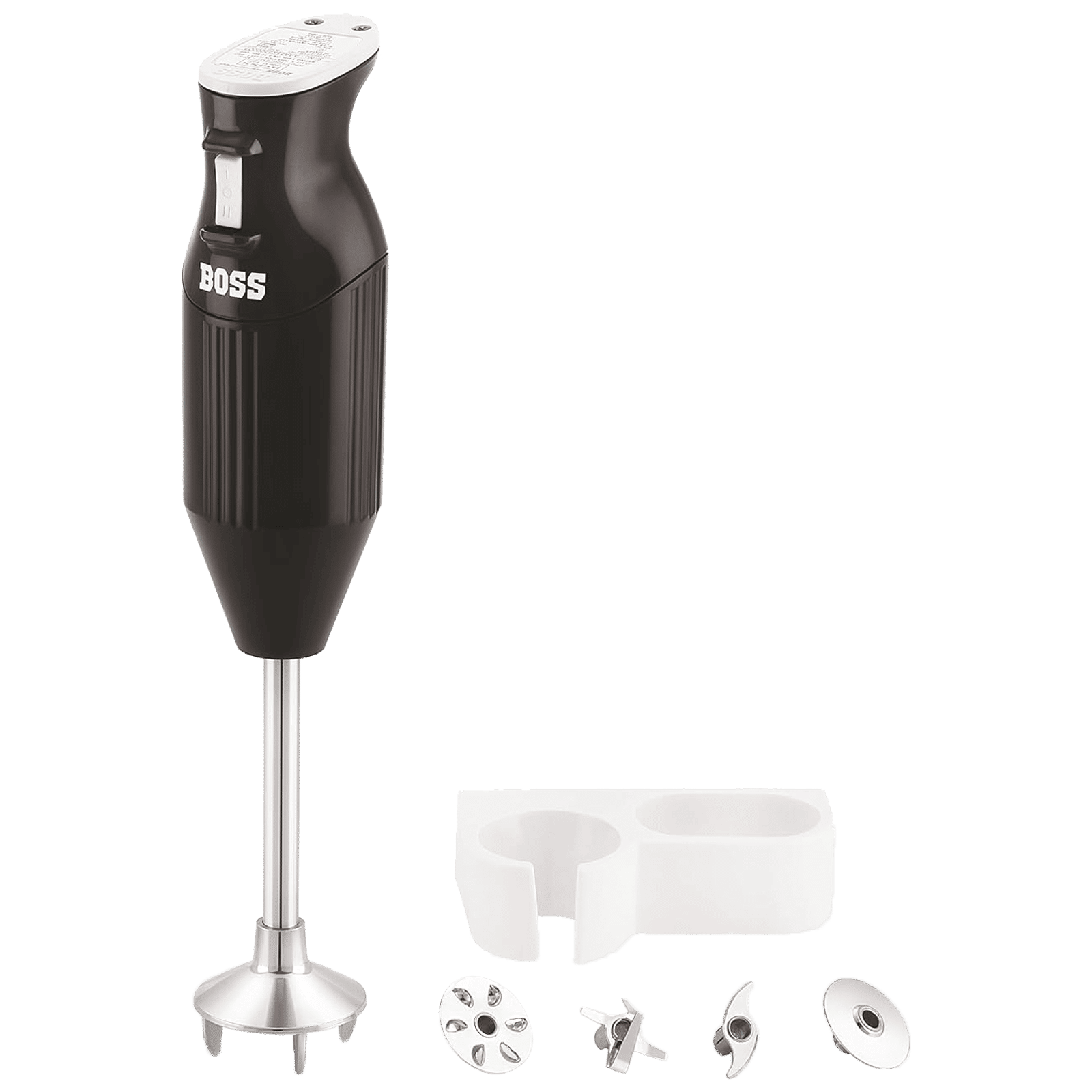 BOSS B132 225 Watt 2 Speed Hand Blender (Stainless Steel Blades, Black) BOSS B132 225 Watt 2 Speed Hand Blender (Stainless Steel Blades, Black)_1
