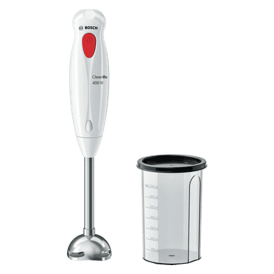 BOSCH CleverMixx 400 Watt 1 Speed Hand Blender (Pulse Function, White)