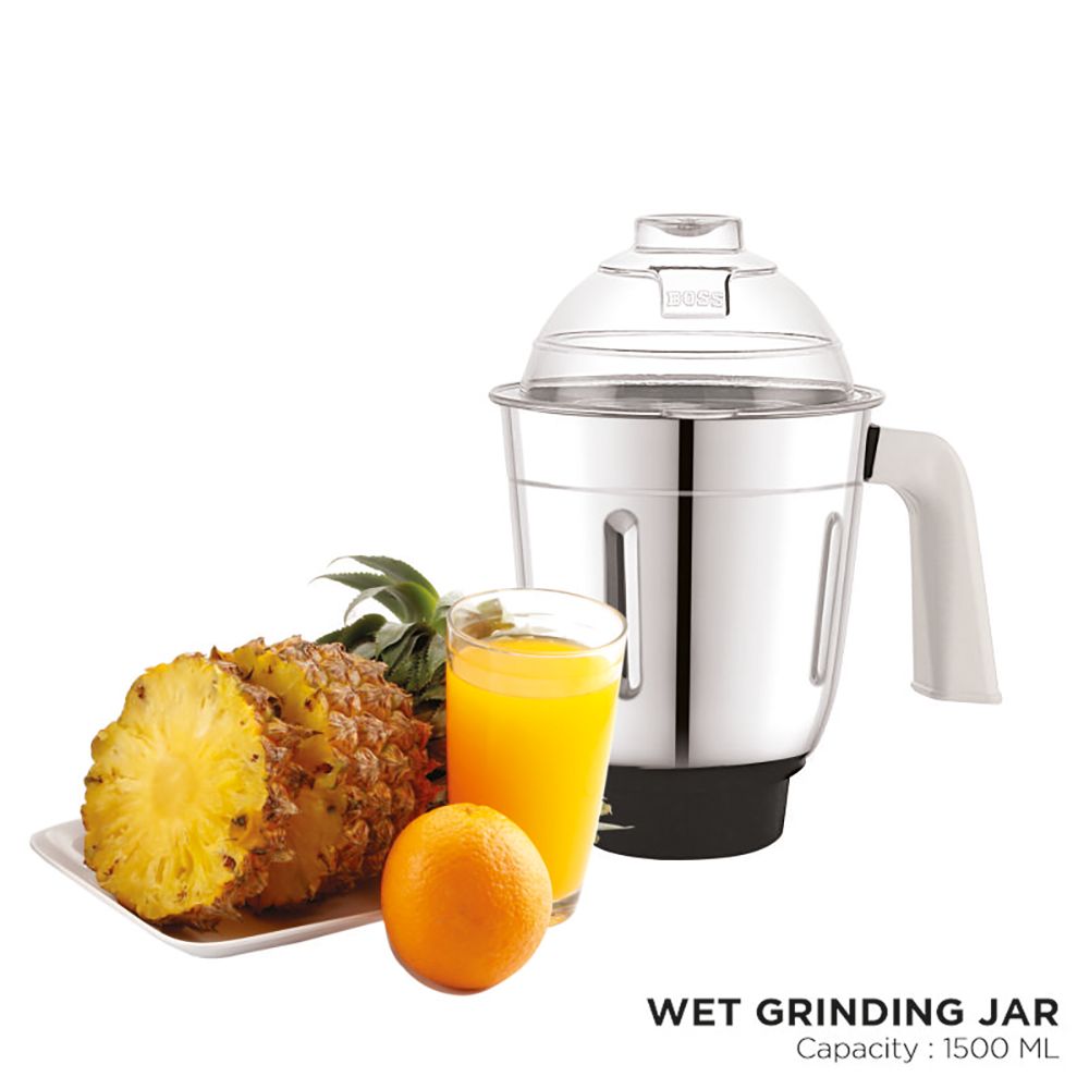 BOSS Thunder Deluxe 550 Watt 3 Jars Mixer Grinder (21000 RPM, Thunderous Performance, Black Silver) BOSS Thunder Deluxe 550 Watt 3 Jars Mixer Grinder (21000 RPM, Thunderous Performance, Black Silver)_8