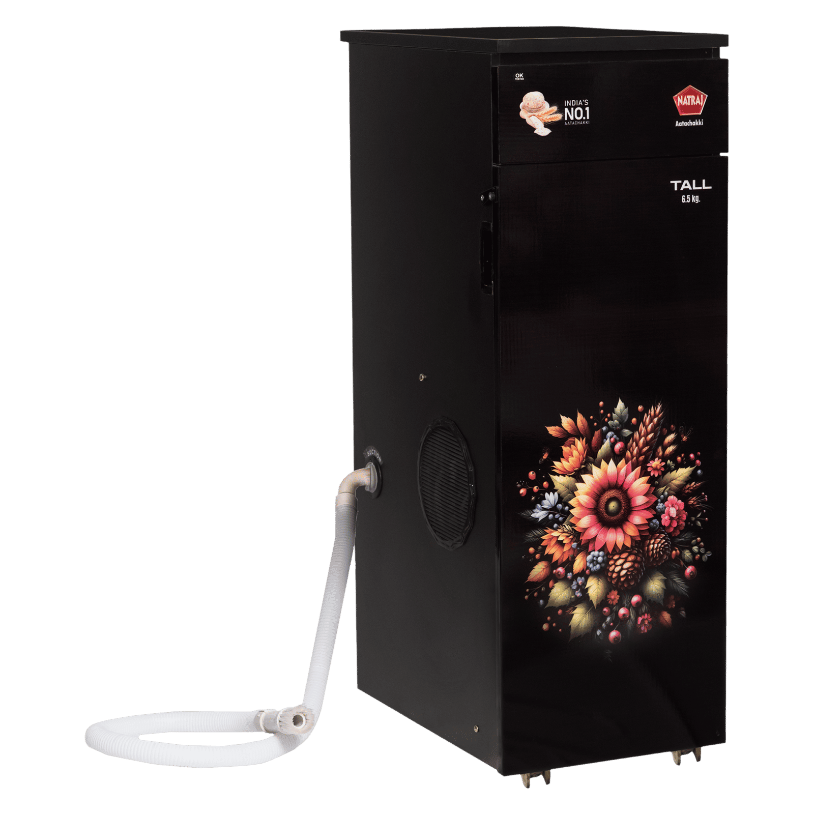 Natraj TALL 746 Watts 6.5 Kg Flour Mill Machine (VC115, Black)_4