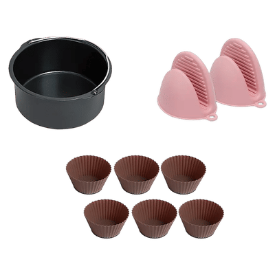 PHILIPS HD9810 Baking Kit For Airfryer (Dishwasher Safe, HD9810/01, Multicolour)