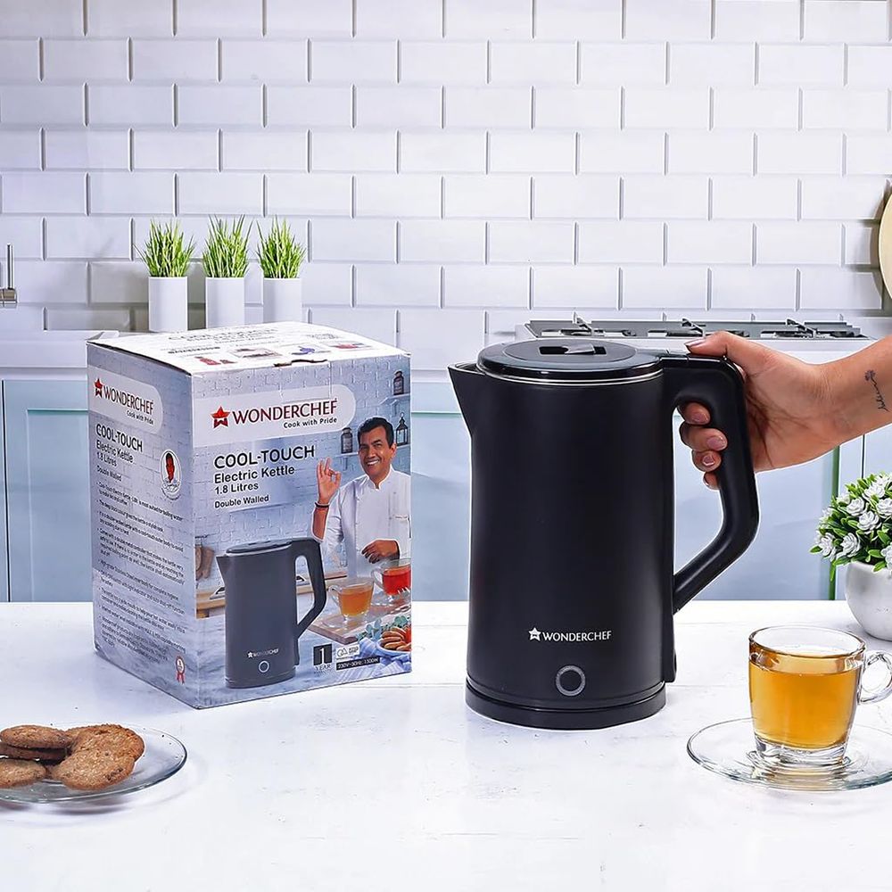 WONDERCHEF Cool Touch 1500 Watt 1.8 Litre Electric Kettle with Cool Touch Outer Body (Black) WONDERCHEF Cool Touch 1500 Watt 1.8 Litre Electric Kettle with Cool Touch Outer Body (Black)_5