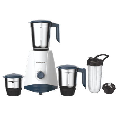 Morphy Richards Tresta Plus 500 Watt 4 Jars Mixer Grinder (18000 RPM, Hybrid Motor, White & Blue)