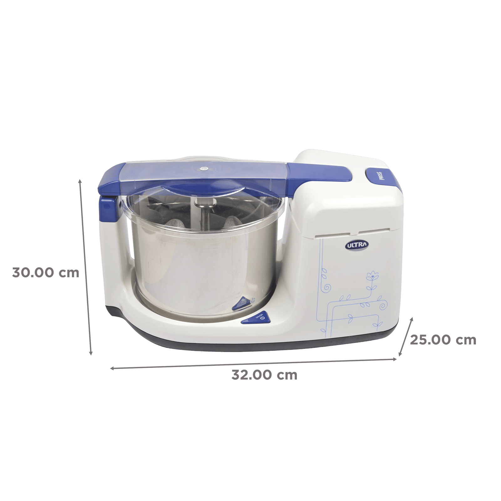 Elgi Ultra Bigg Plus 2.5 Litres 2 Stones Wet Grinder (Multi Utility Drum, White)_3