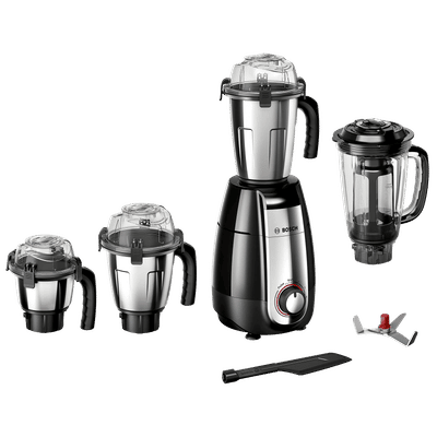 BOSCH TrueMixx Pro 1000 Watt 4 Jars Mixer Grinder (24000 RPM, Stone Pounding Technology, Black)