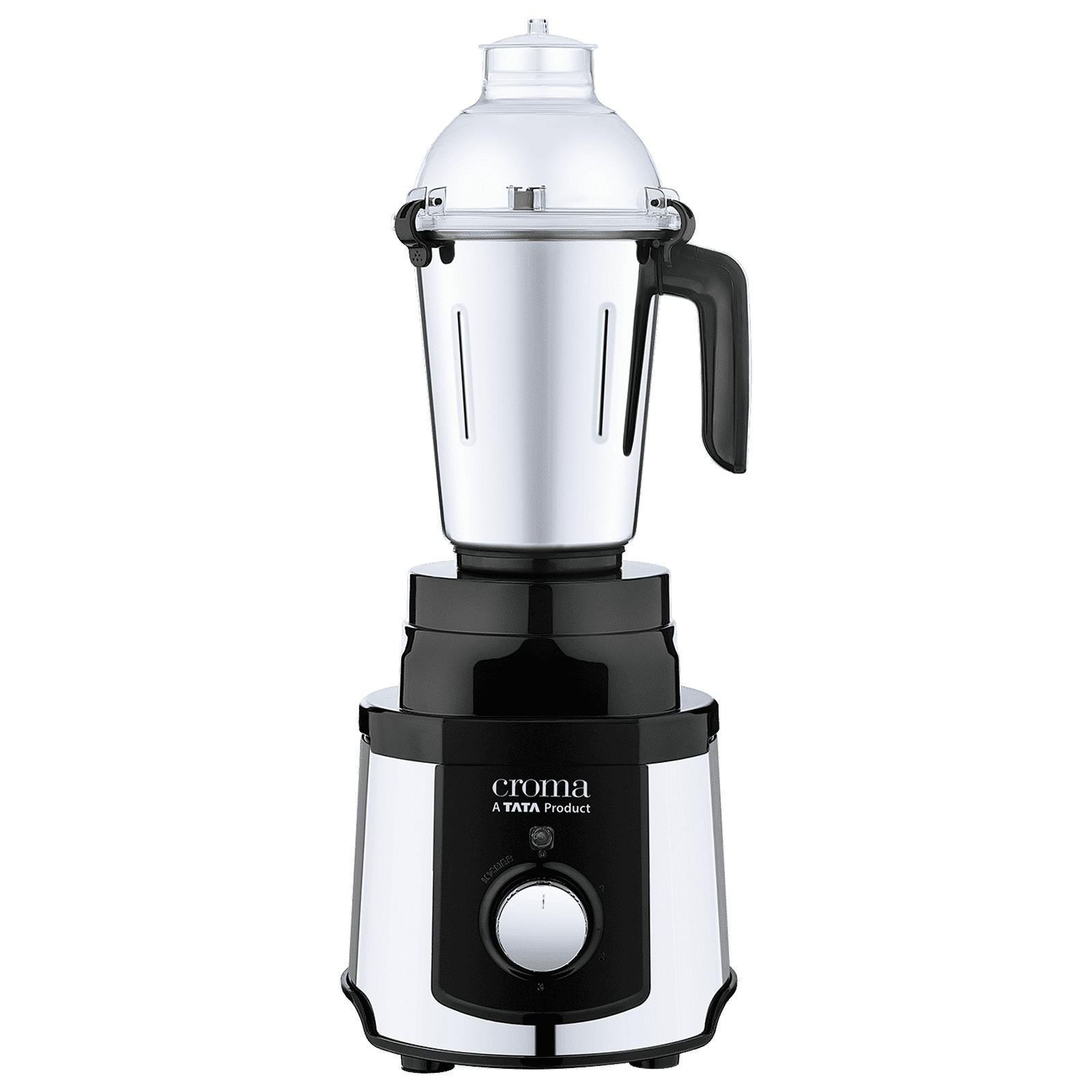 Croma 1000 Watt 4 Jars Mixer Grinder (20000 RPM,Copper Motor, Black & Silver)_12