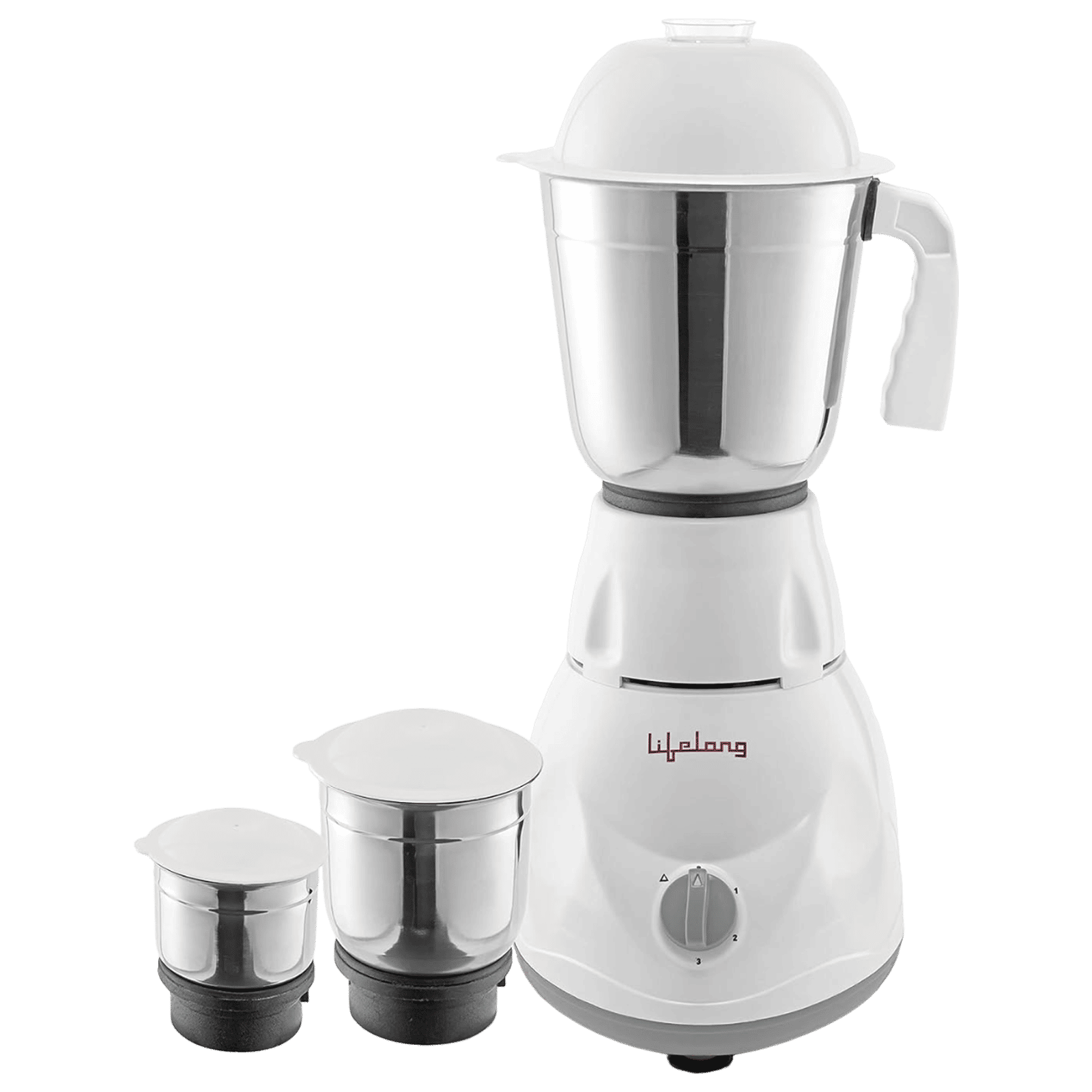 Lifelong 500 Watt 3 Jars Mixer Grinder (Overload Protector, White) Lifelong 500 Watt 3 Jars Mixer Grinder (Overload Protector, White)_1