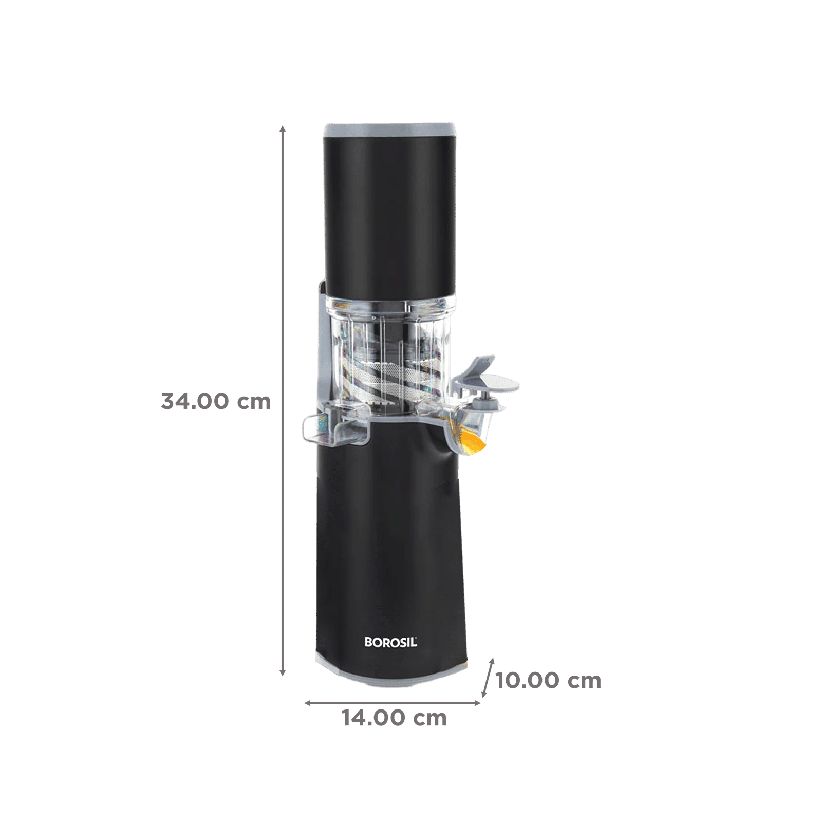 BOROSIL BSJU13WB01 130 Watt 2 Jars Cold Press Juicer (55 RPM, Slow Squeeze Juicing Technology, Black) BOROSIL BSJU13WB01 130 Watt 2 Jars Cold Press Juicer (55 RPM, Slow Squeeze Juicing Technology, Black)_3