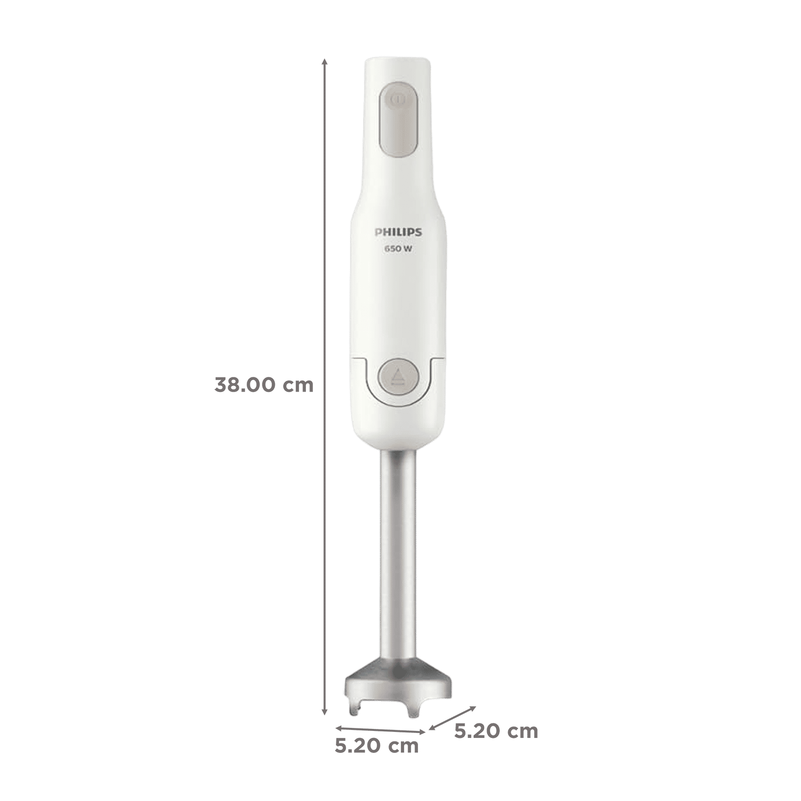PHILIPS 650 Watt 2 Speed Hand Blender with 2 Attachments (Detachable Steel Rod, White) PHILIPS 650 Watt 2 Speed Hand Blender with 2 Attachments (Detachable Steel Rod, White)_2