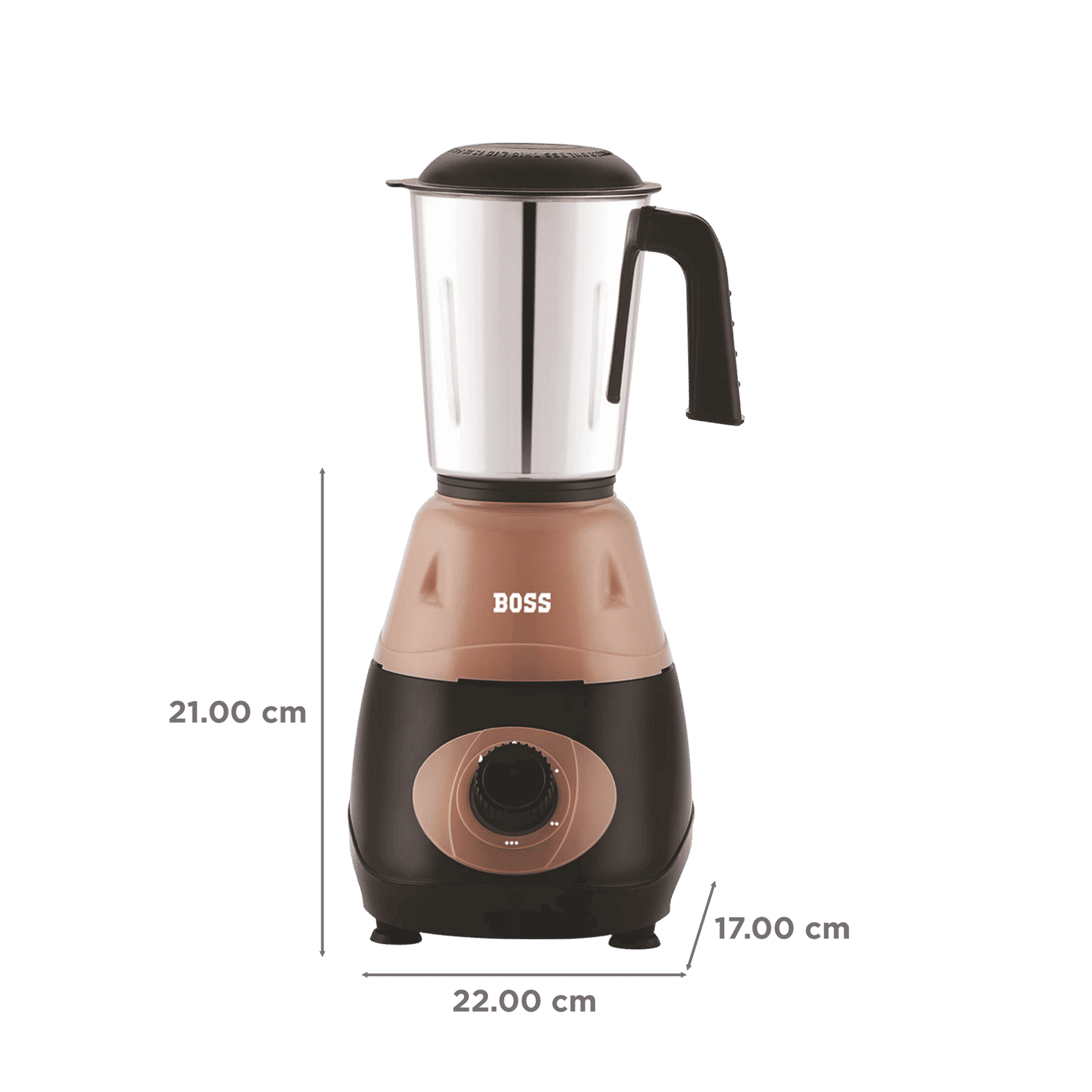 BOSS Bravo B274 500 Watt 3 Jars Mixer Grinder (20000 RPM, Auto Switch Off, Beige) BOSS Bravo B274 500 Watt 3 Jars Mixer Grinder (20000 RPM, Auto Switch Off, Beige)_2