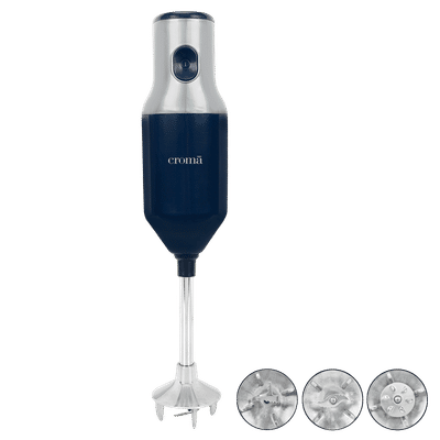 Croma 250 Watt Hand Blender with 3 Attachments (Black)