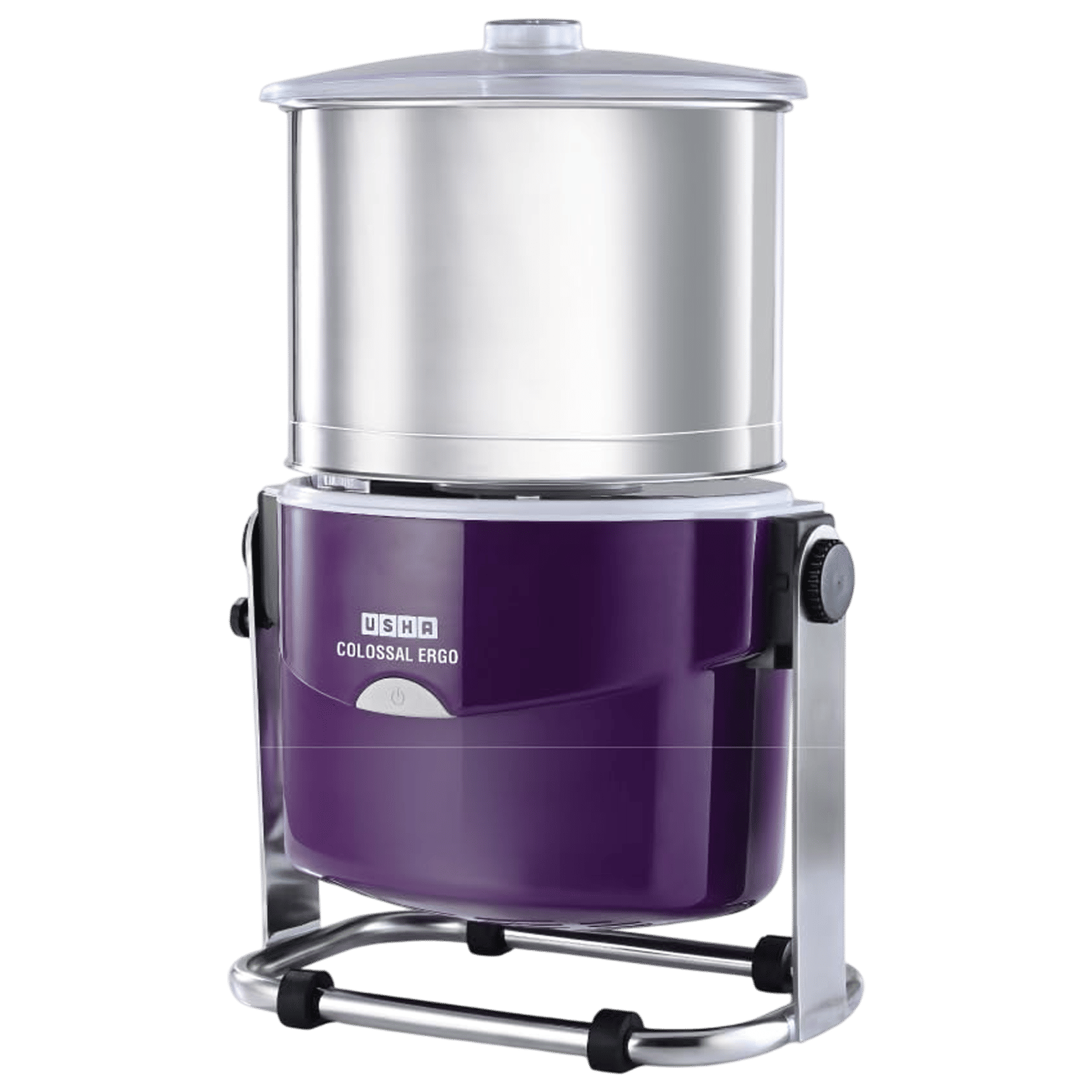 USHA Colossal Ergo 2 Litres 2 Stones Wet Grinder with Coconut Scrapper & Atta Kneader (Stainless Steel Drum, Magenta) USHA Colossal Ergo 2 Litres 2 Stones Wet Grinder with Coconut Scrapper & Atta Kneader (Stainless Steel Drum, Magenta)_1