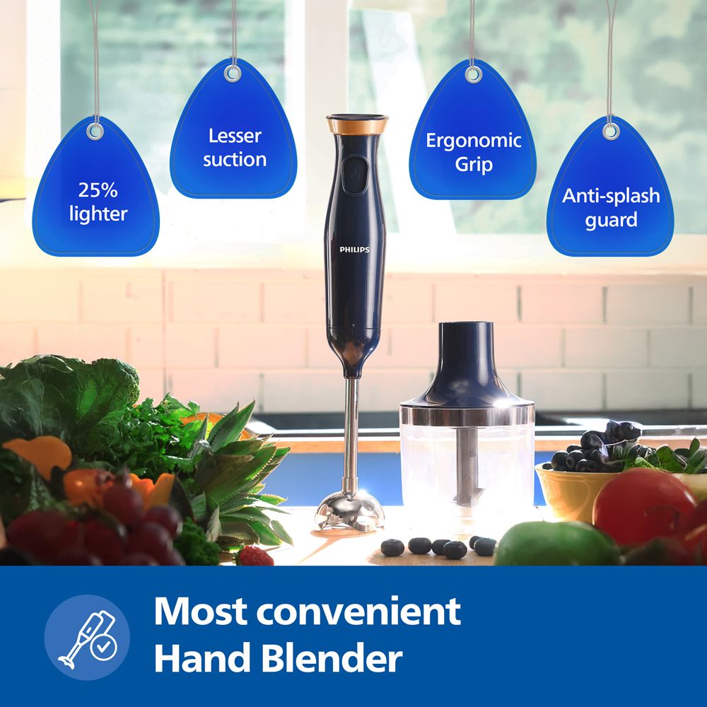 PHILIPS HL1683/00 300 Watt Hand Blender (SmartFlow Technology, Blue) PHILIPS HL1683/00 300 Watt Hand Blender (SmartFlow Technology, Blue)_4