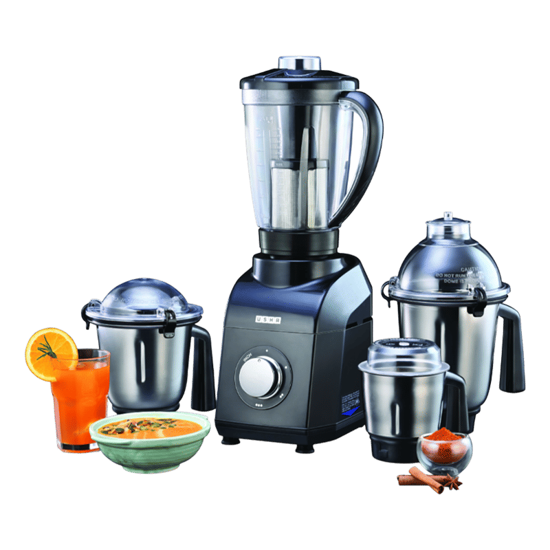 USHA TurboX 1200 Watt 4 Jars Mixer Grinder (3 Speed Setting, Dark Grey) USHA TurboX 1200 Watt 4 Jars Mixer Grinder (3 Speed Setting, Dark Grey)_7
