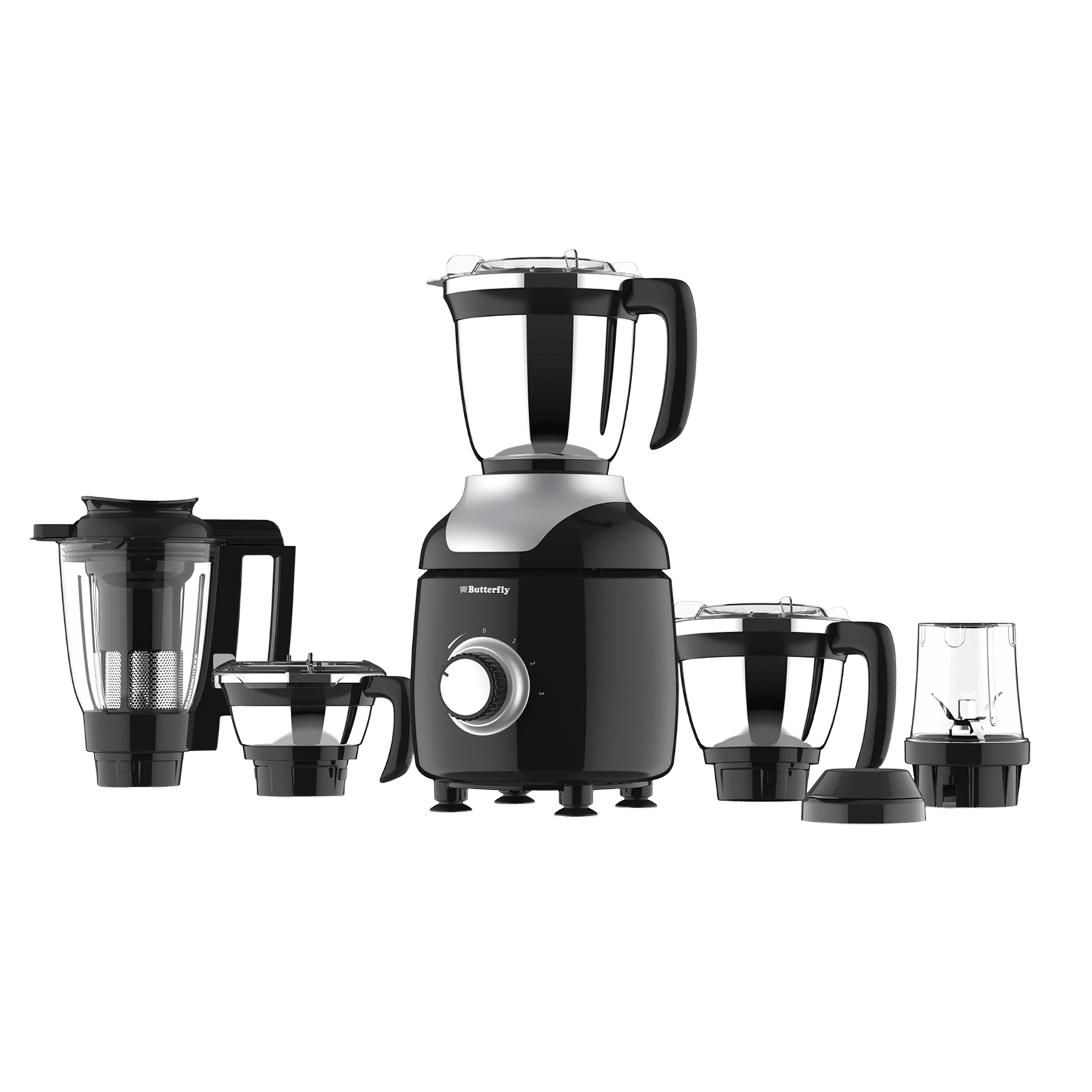 Butterfly ZieraChrome 750 Watt 5 Jars Juicer Mixer Grinder (21000 RPM, Black) Butterfly ZieraChrome 750 Watt 5 Jars Juicer Mixer Grinder (21000 RPM, Black)_1