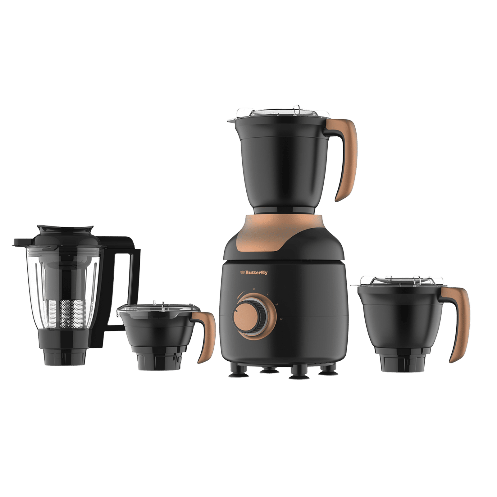 Butterfly ZieraBlack 1000 Watt 4 Jars Mixer Grinder (23000 RPM, Black) Butterfly ZieraBlack 1000 Watt 4 Jars Mixer Grinder (23000 RPM, Black)_1