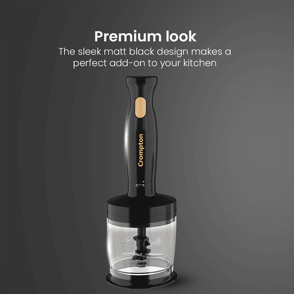 Crompton Ameo Trio 300 Watt Vegetable & Fruit Chopper with 2 Blades (Black & Golden) Crompton Ameo Trio 300 Watt Vegetable & Fruit Chopper with 2 Blades (Black & Golden)_8