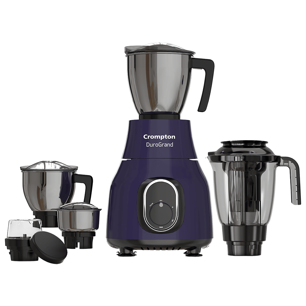 Crompton DuroGrand 750 Watt 5 Jars Mixer Grinder (Motor Vent X Technology, Black & Purple)_1