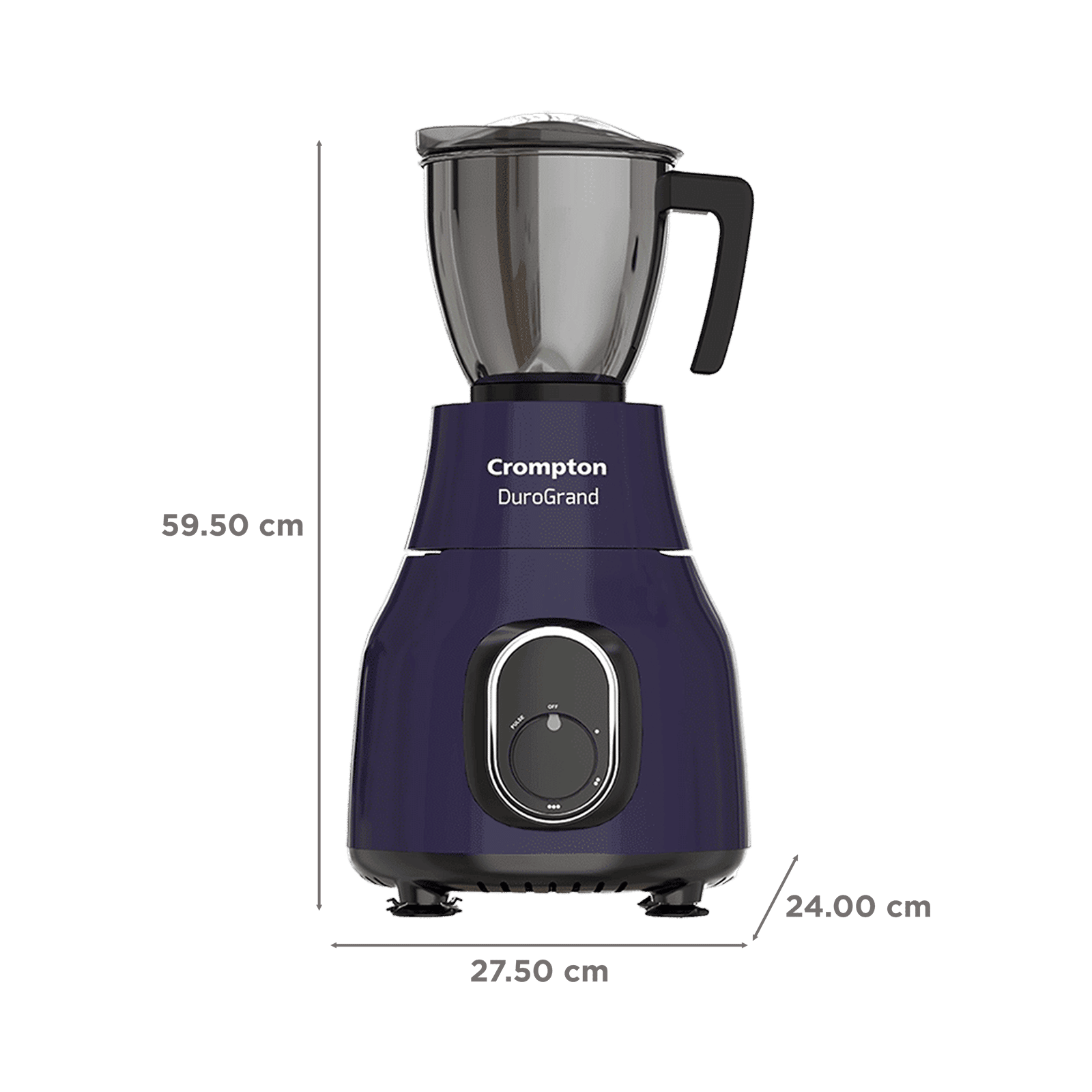 Crompton DuroGrand 750 Watt 5 Jars Mixer Grinder (Motor Vent X Technology, Black & Purple)_3