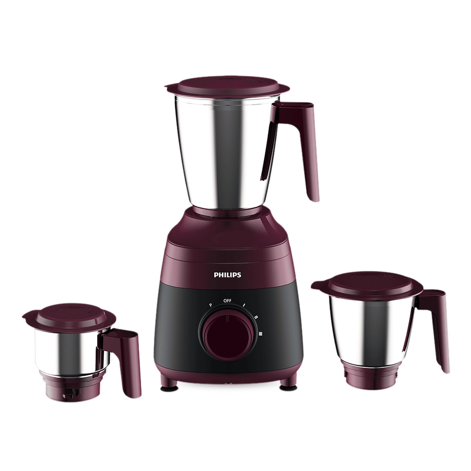 PHILIPS HL1000/00 500 Watt 3 Jars Mixer Grinder (22000 RPM, Opti-Grind Motor Technology, Red)_1