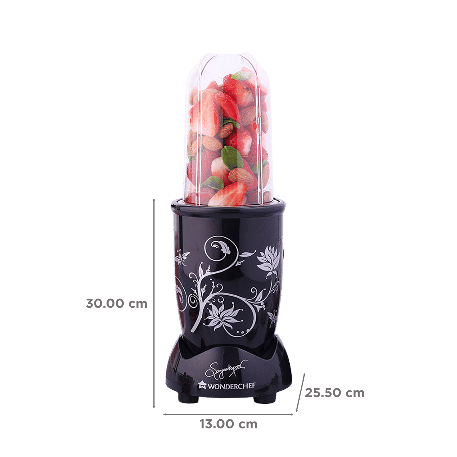 WONDERCHEF Nutri-blend 500 Watt 3 Jars Mixer Grinder Blender (22000 RPM, Powerful Motor, Black)_3