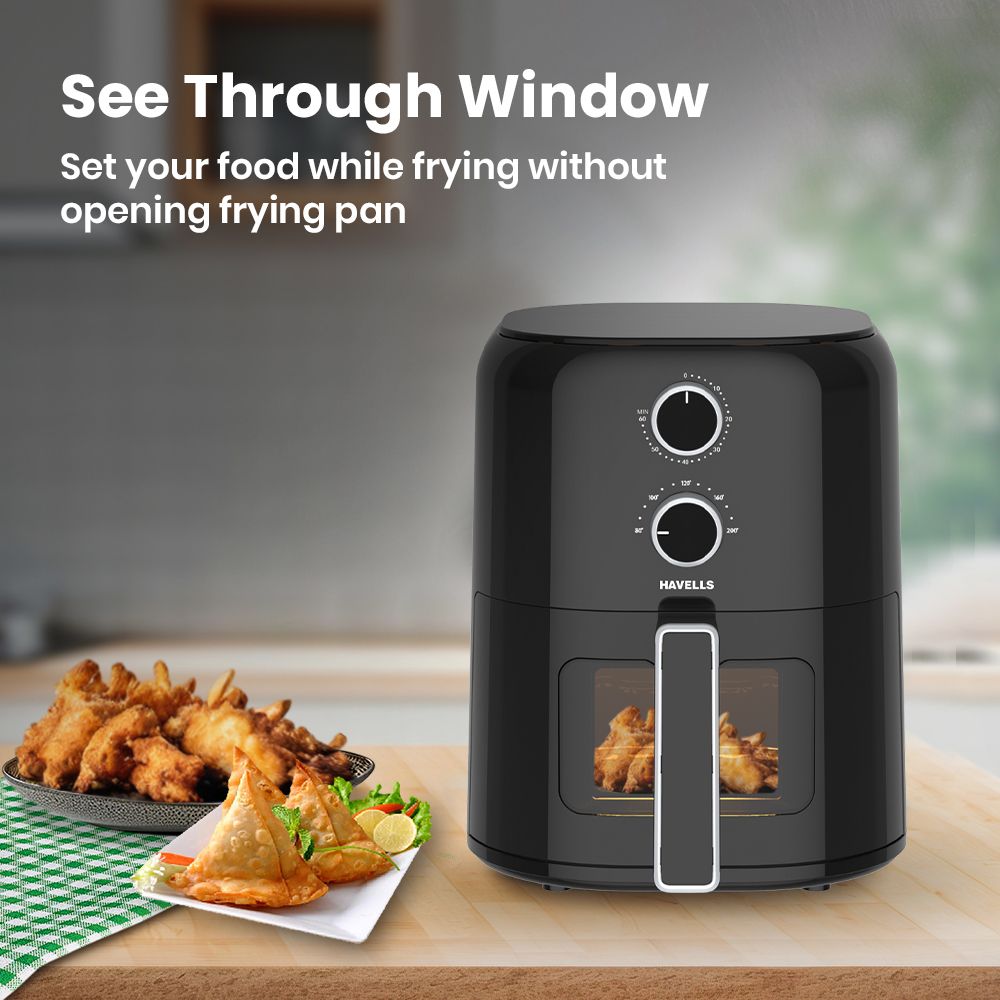 HAVELLS Profile Vista 4.2L 1350 Watt Air Fryer with Aerocrisp Technology (Black)_5