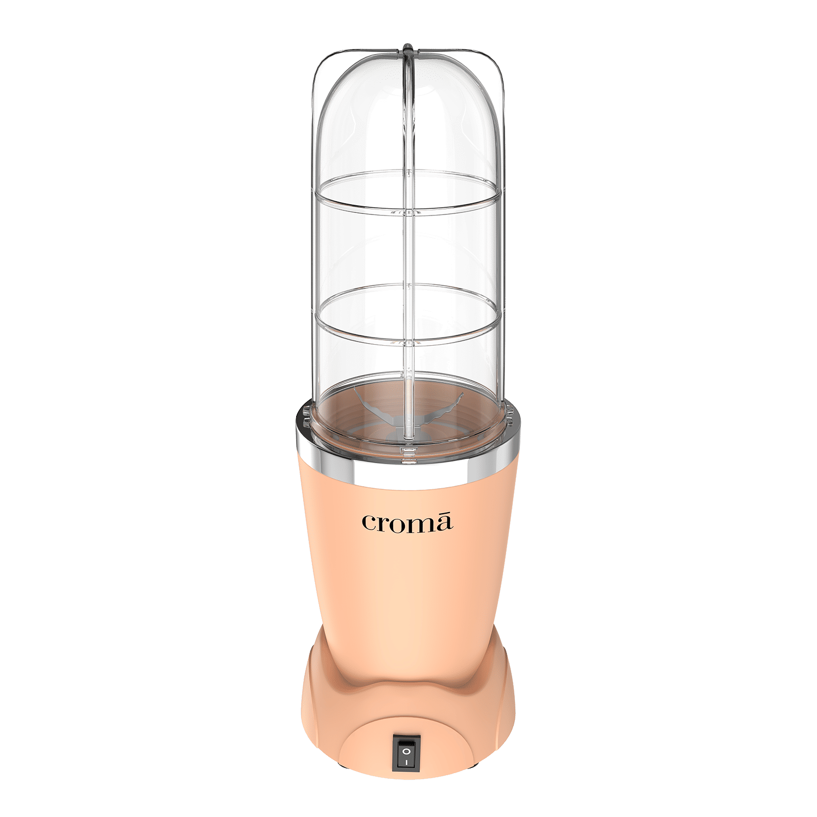 Croma Nutri 450 Watt 3 Jars Mixer Grinder Blender (19000 RPM, One Touch Operation, Peach)_10